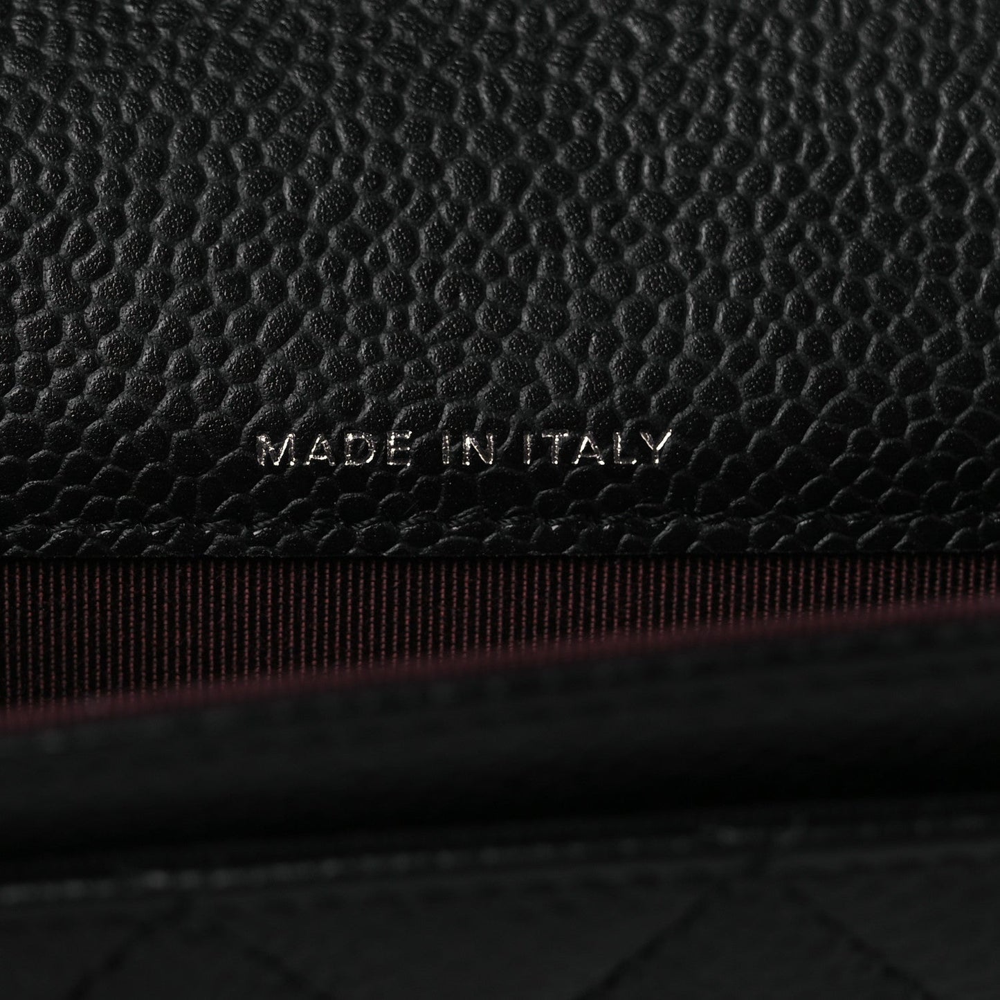 Caviar Quilted Flap Card Holder Wallet Black