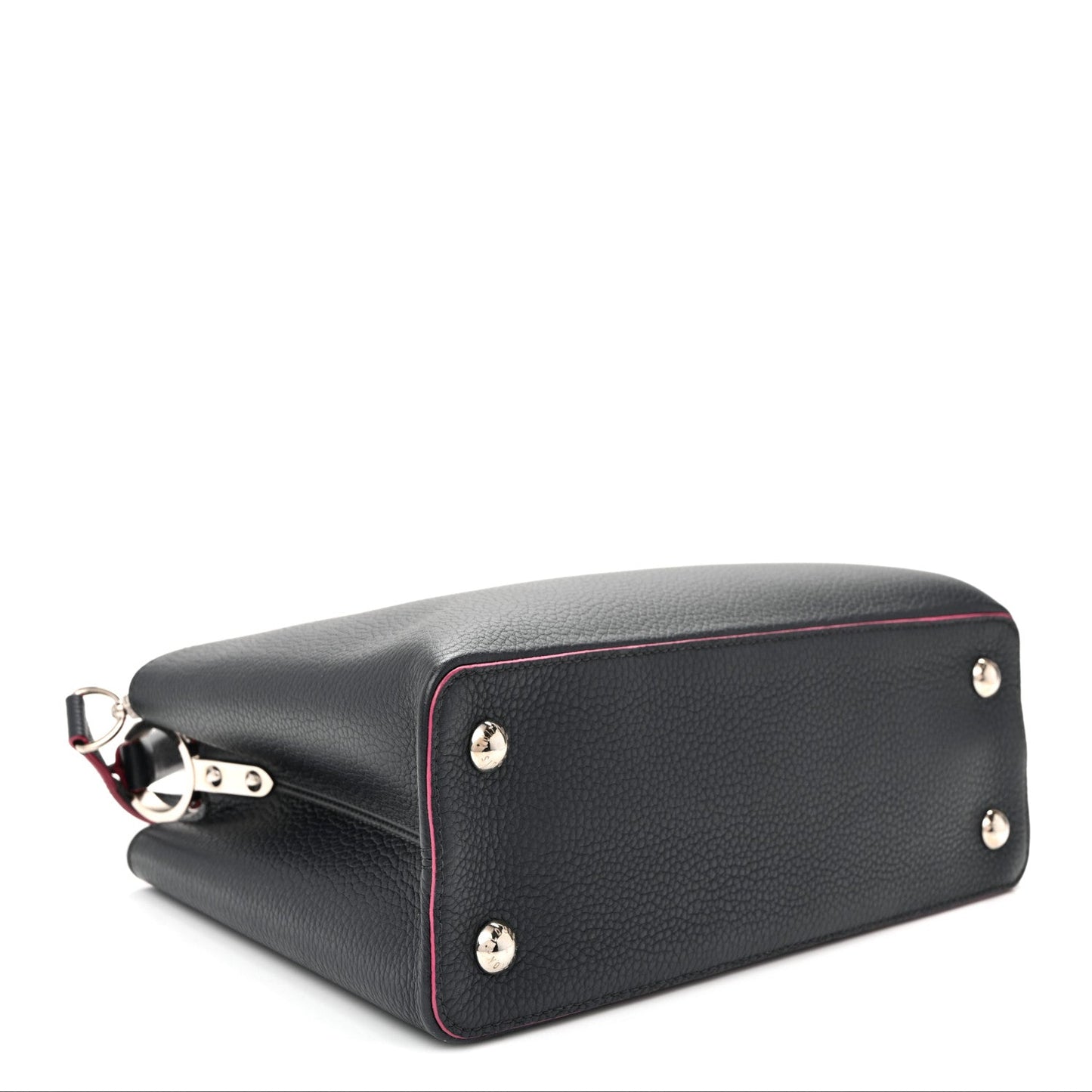 Taurillon Capucines PM Marine Rouge