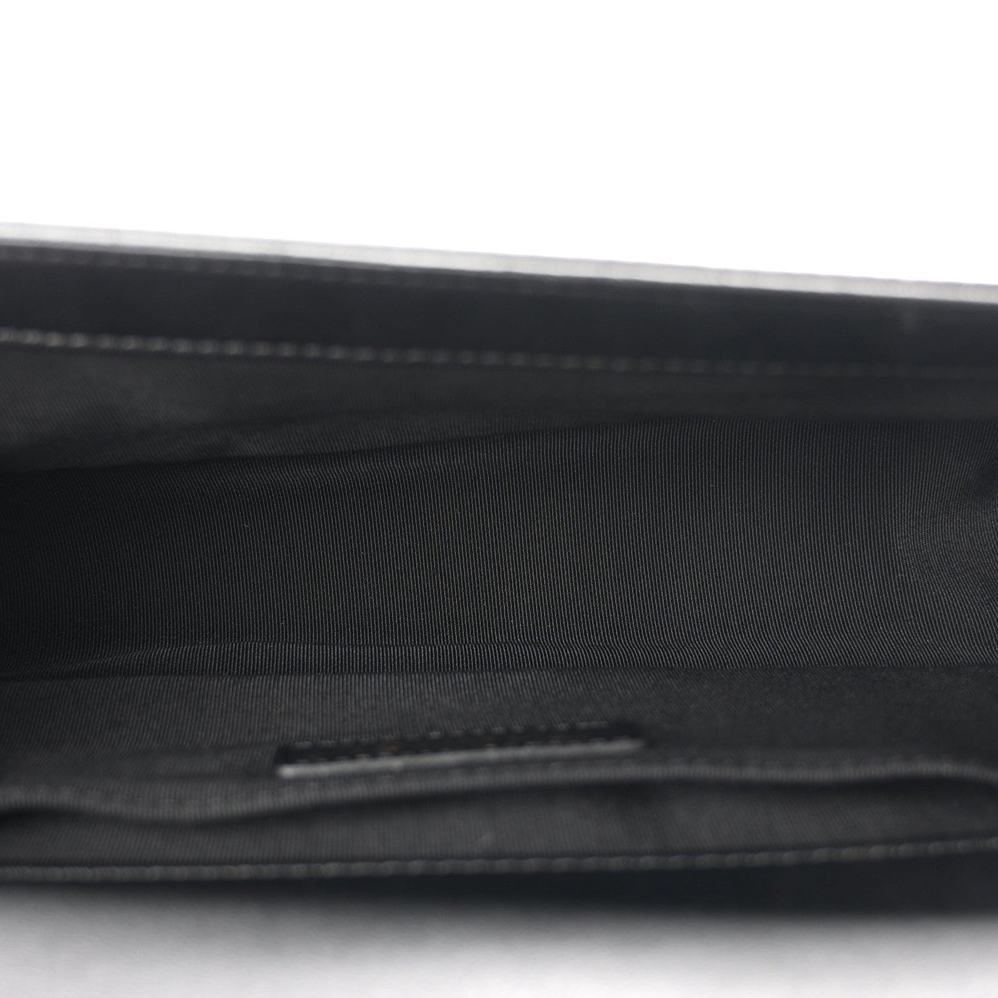 Calfskin Chevron Quilted Medium Boy Flap Black