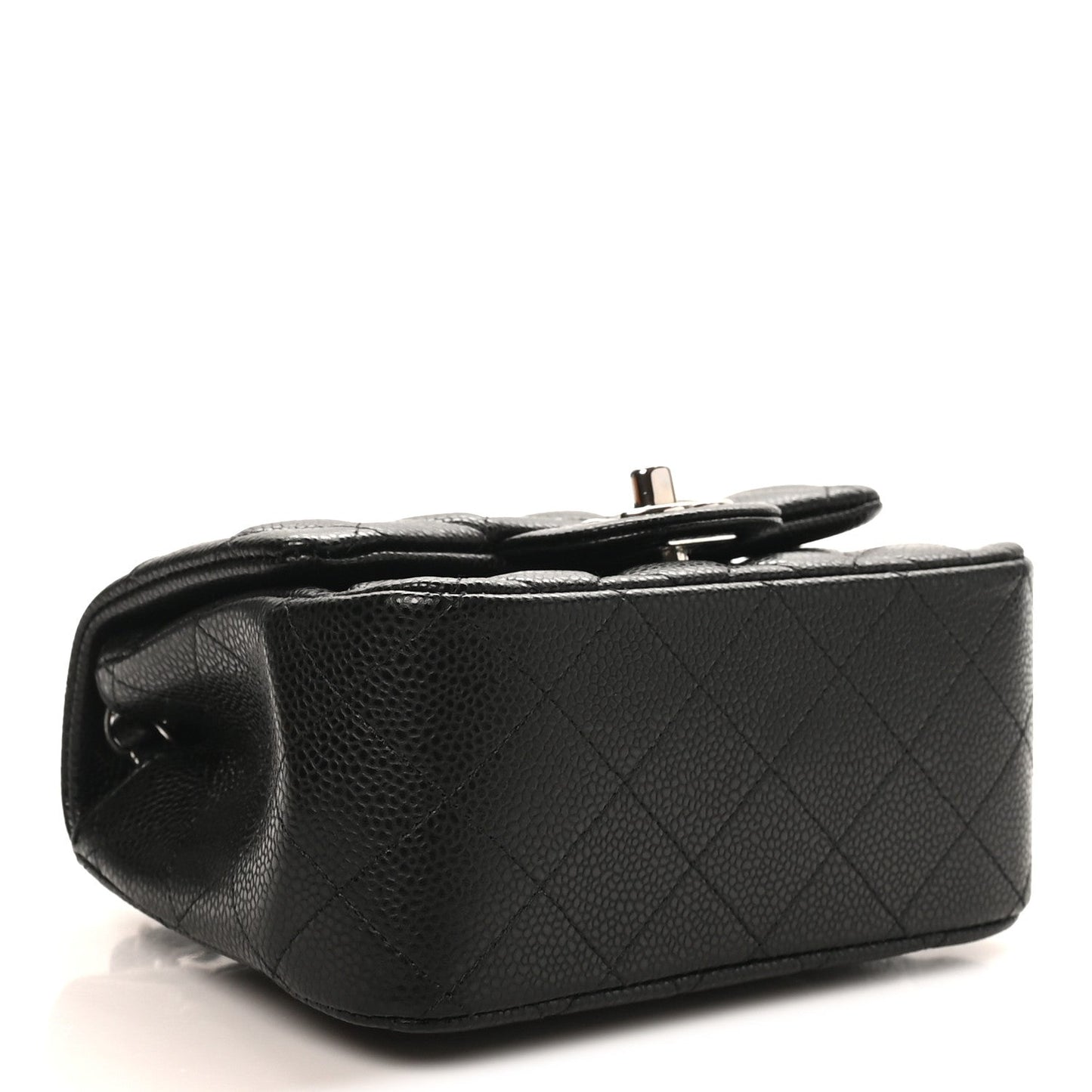 Caviar Quilted Mini Square Flap Black