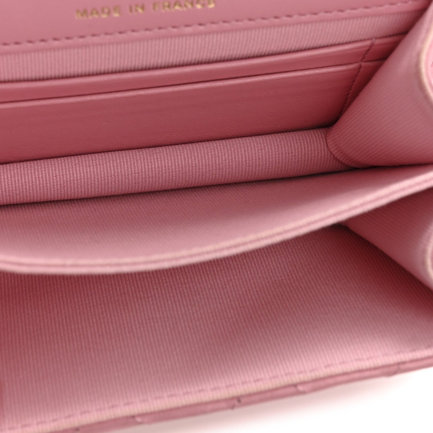 Lambskin Quilted Pick Me Up Mini Wallet On Chain Light Pink