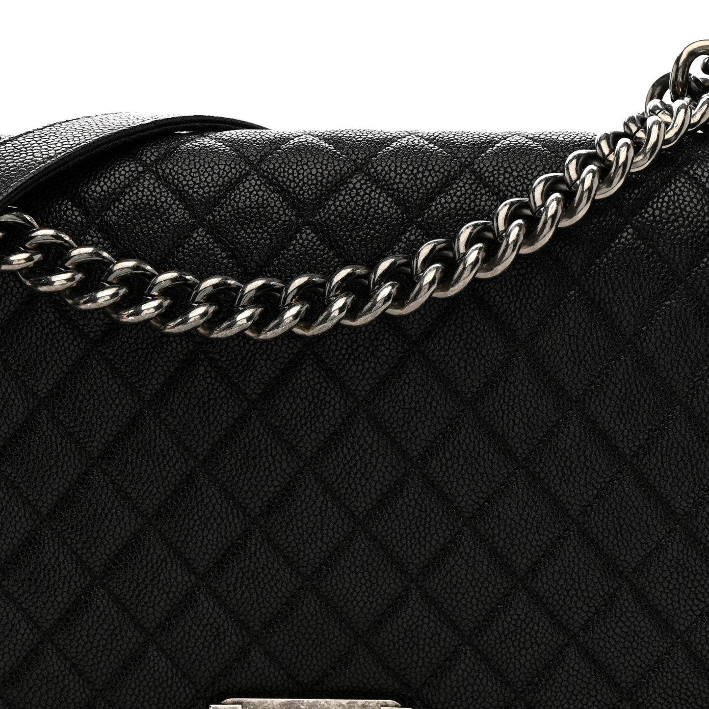 Caviar Quilted New Medium Boy Flap Black