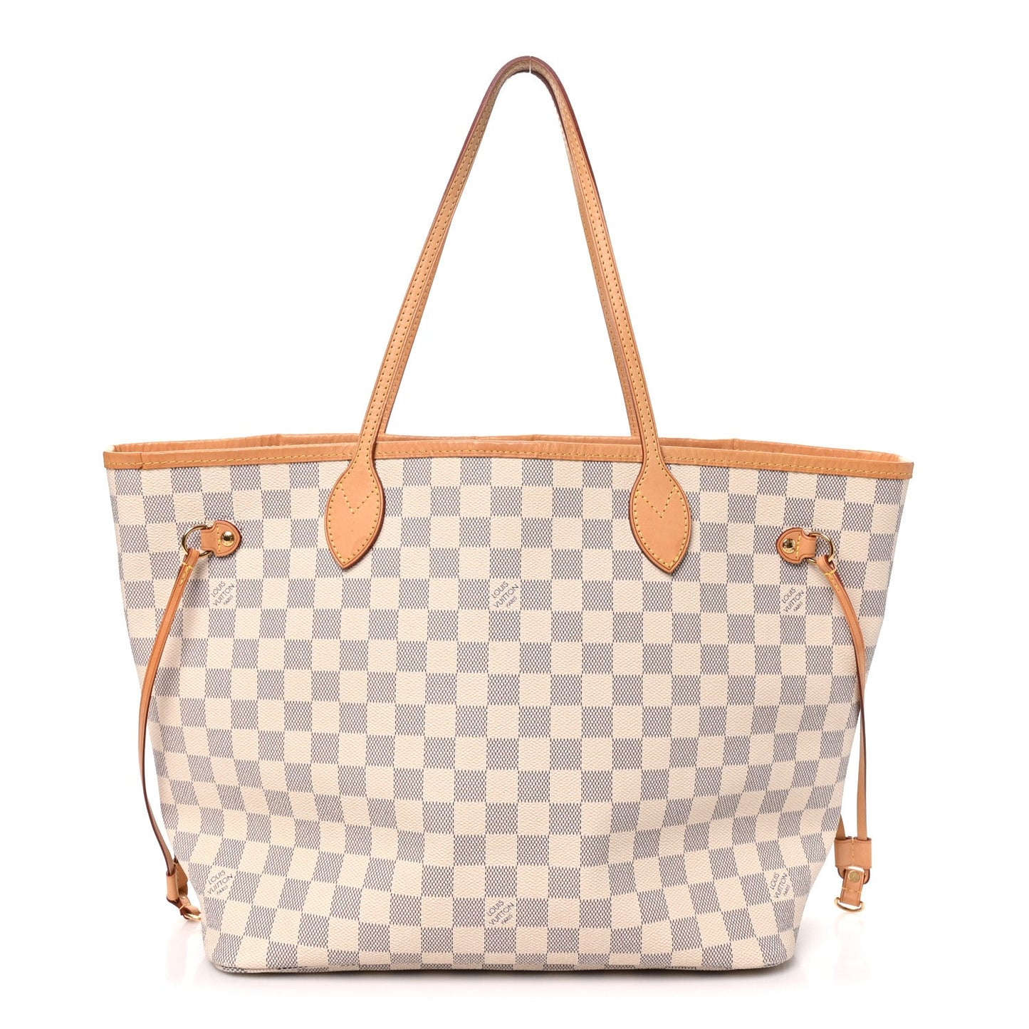 Damier Azur Neo Neverfull MM Rose Ballerine