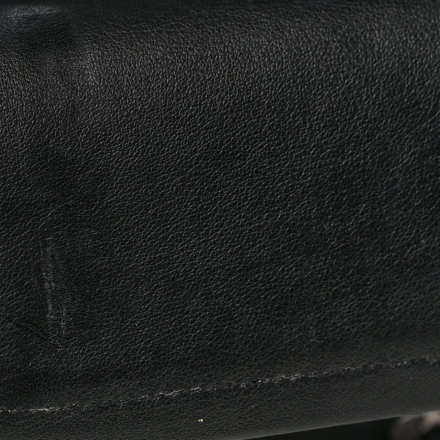 Lambskin Chevron Quilted Medium Double Flap Black