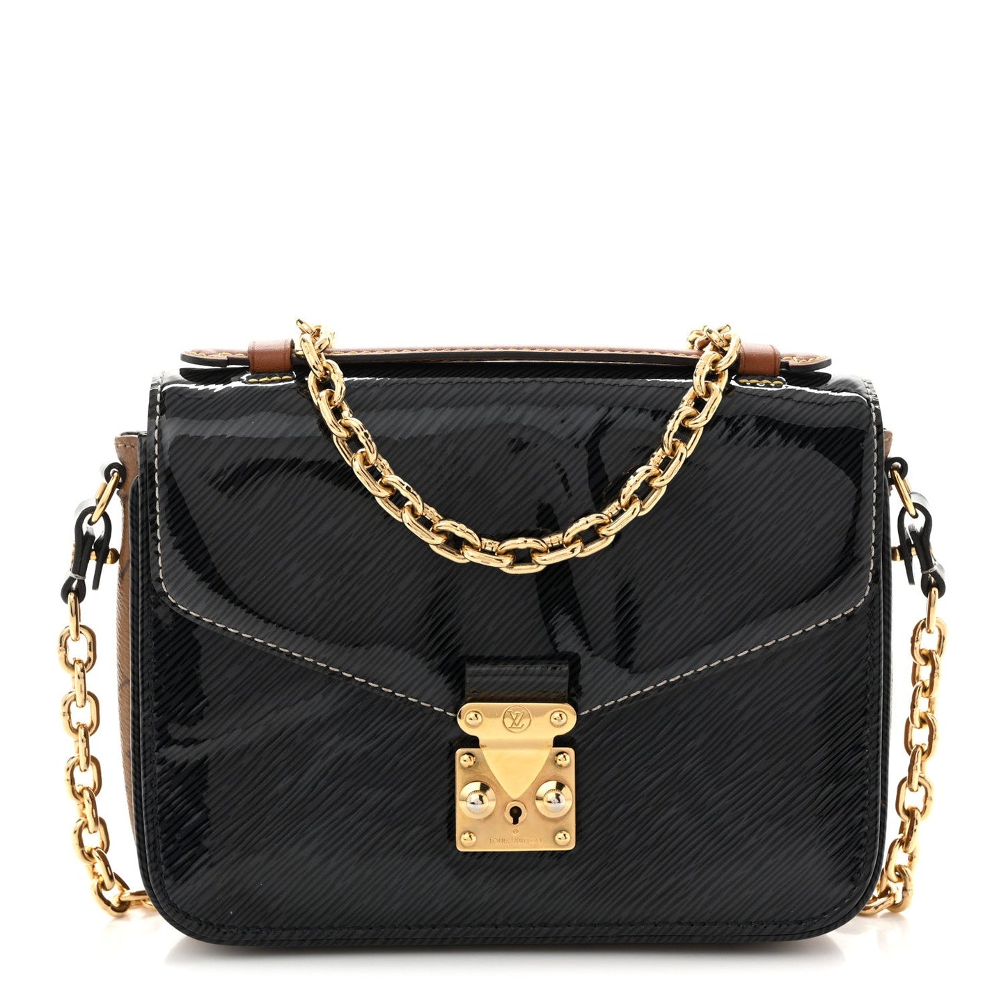 Shiny Epi Monogram Pochette Metis Mini Marine