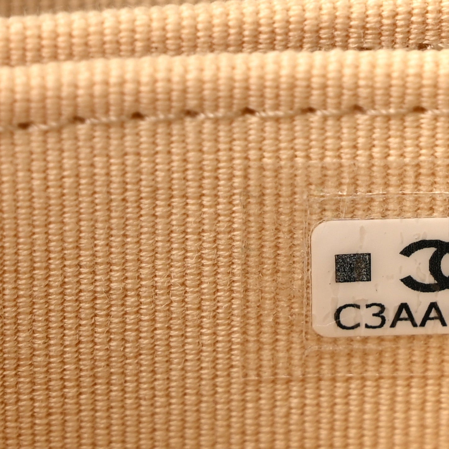 Caviar Quilted Zip Around Coin Purse Beige
