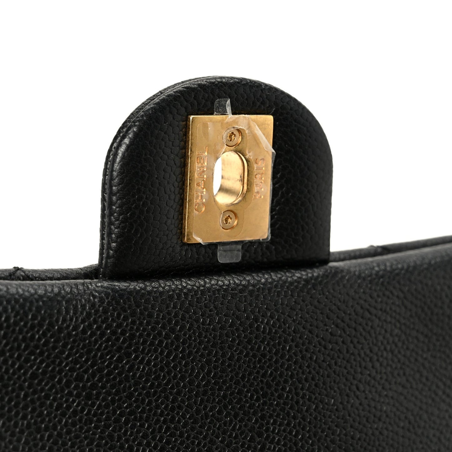 Caviar Quilted Mini Sweetheart Rectangular Flap Black