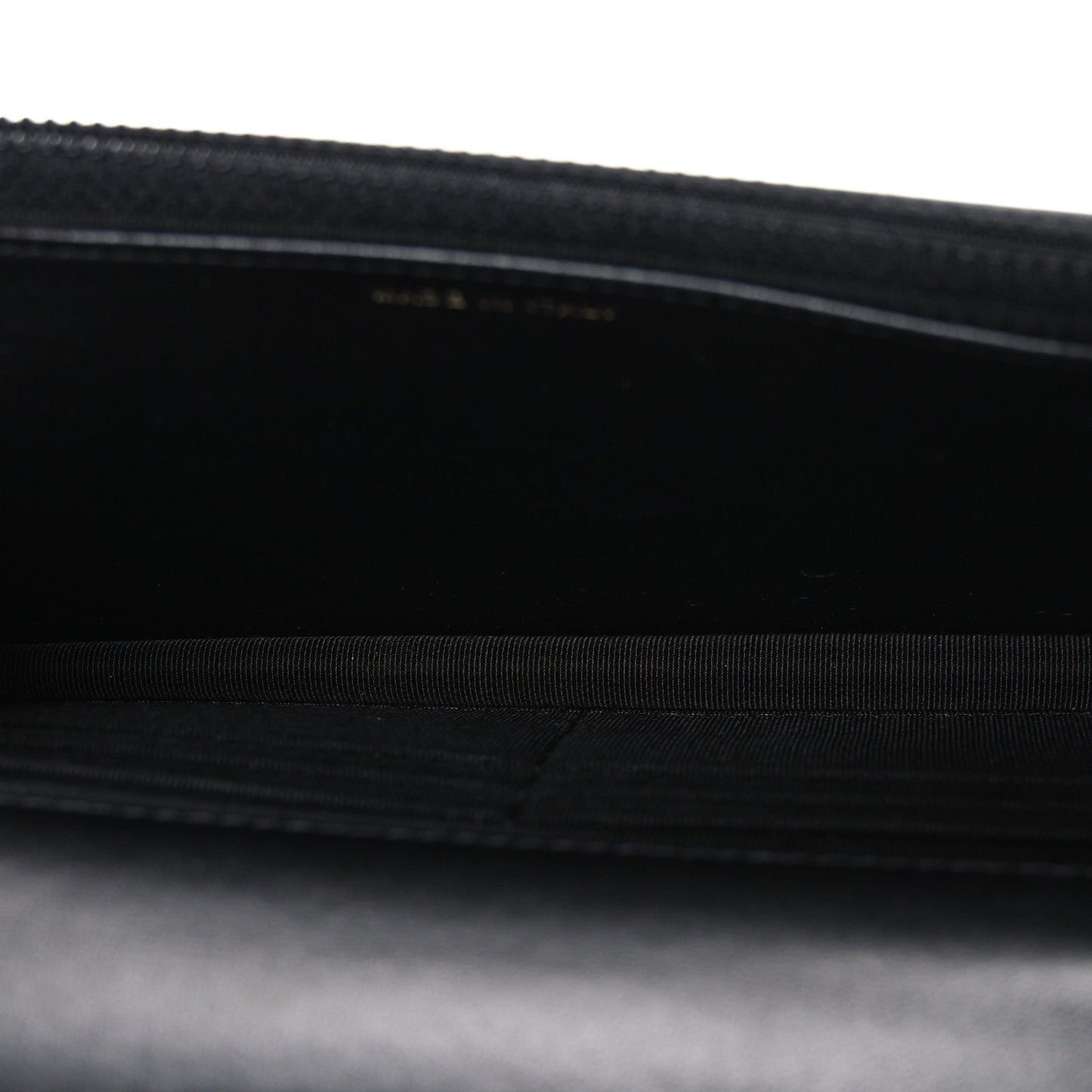 Lambskin Quilted Trendy CC Wallet On Chain WOC Black