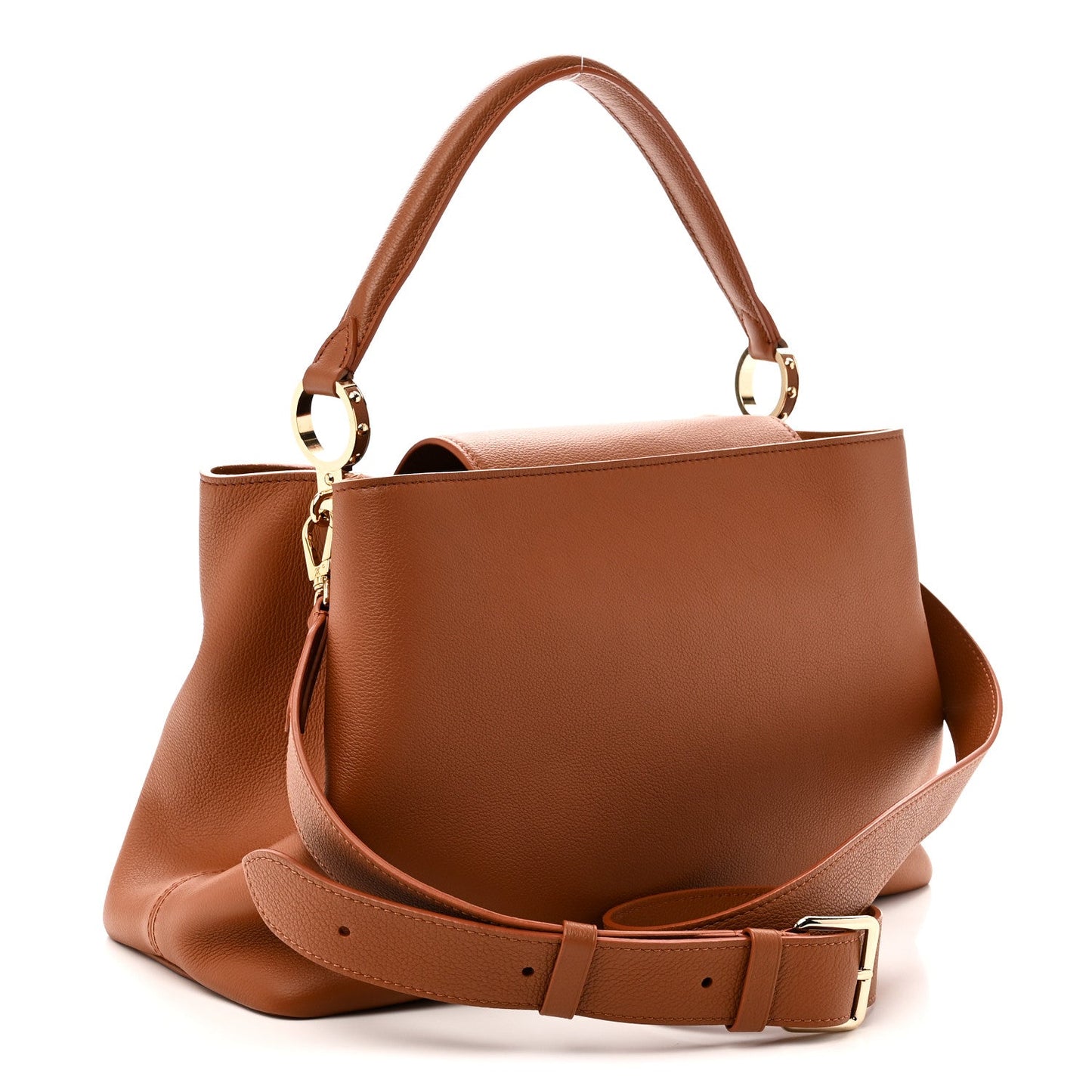 Smooth Grained Calfskin Capucines GM  Souple Cognac