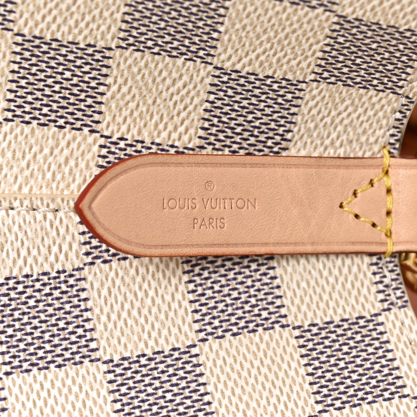 Damier Azur Braided Neonoe MM Peach Cream
