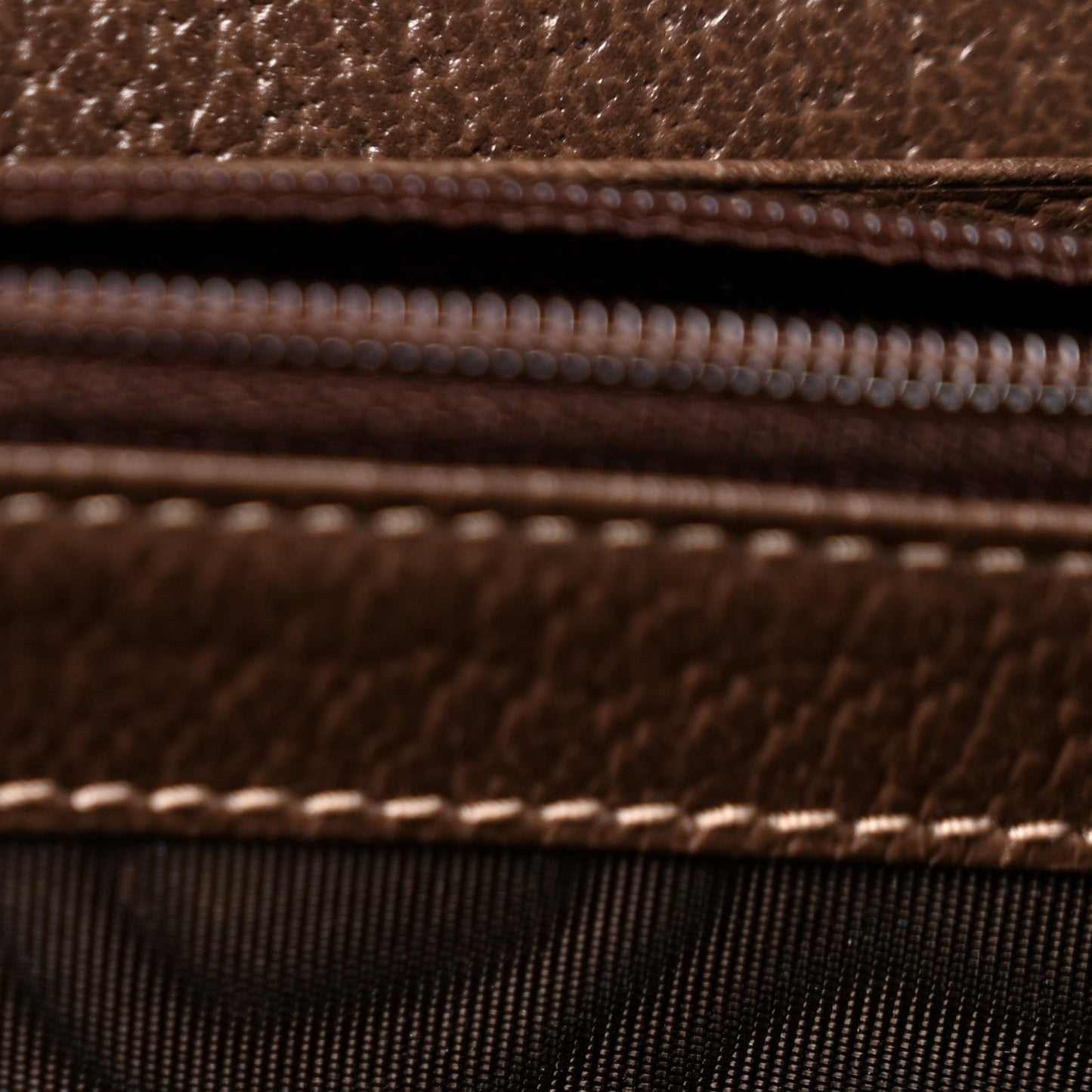 GG Supreme Monogram Web Ophidia Wallet On Chain Brown