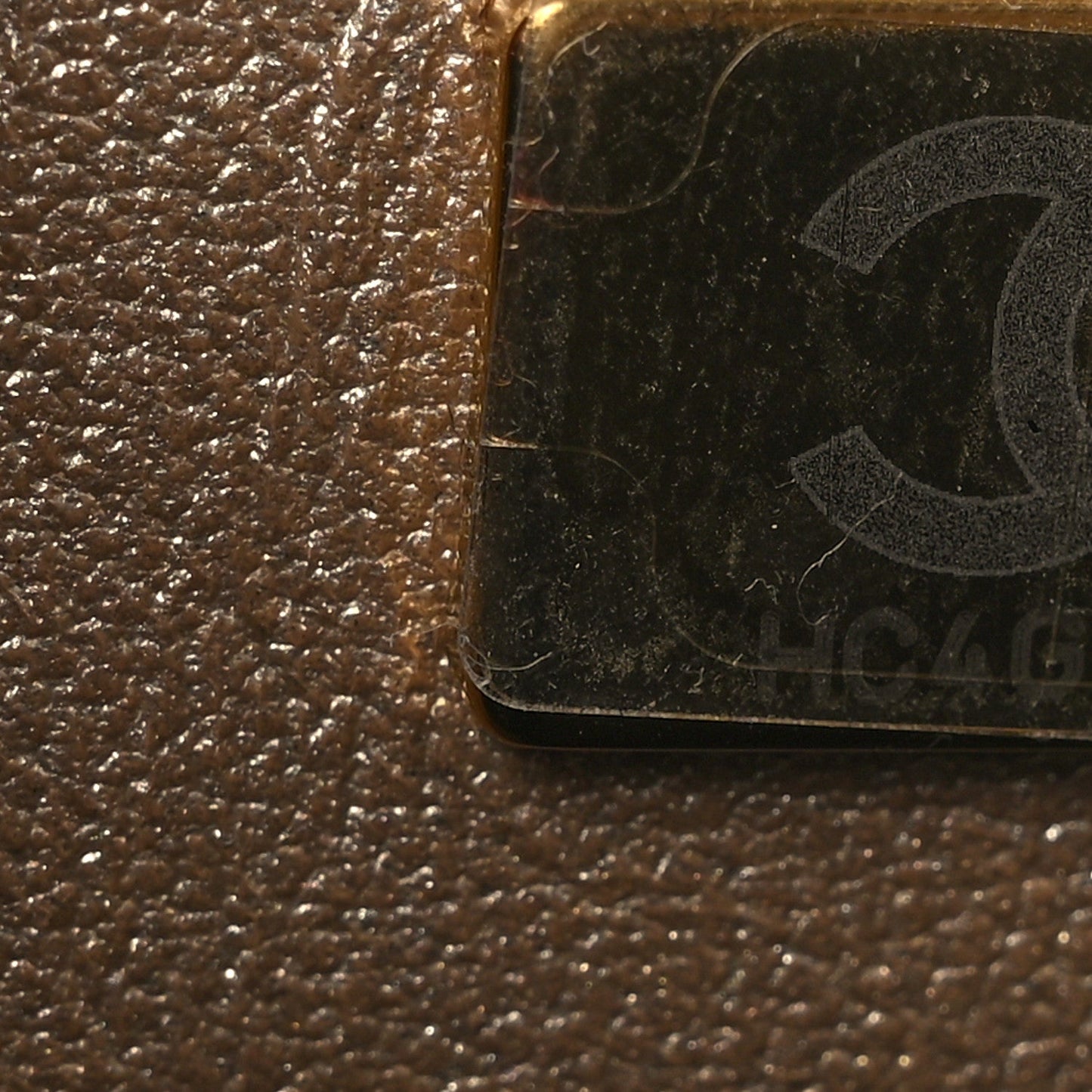 Metallic Lambskin Quilted CC In Love Heart Bag Gold