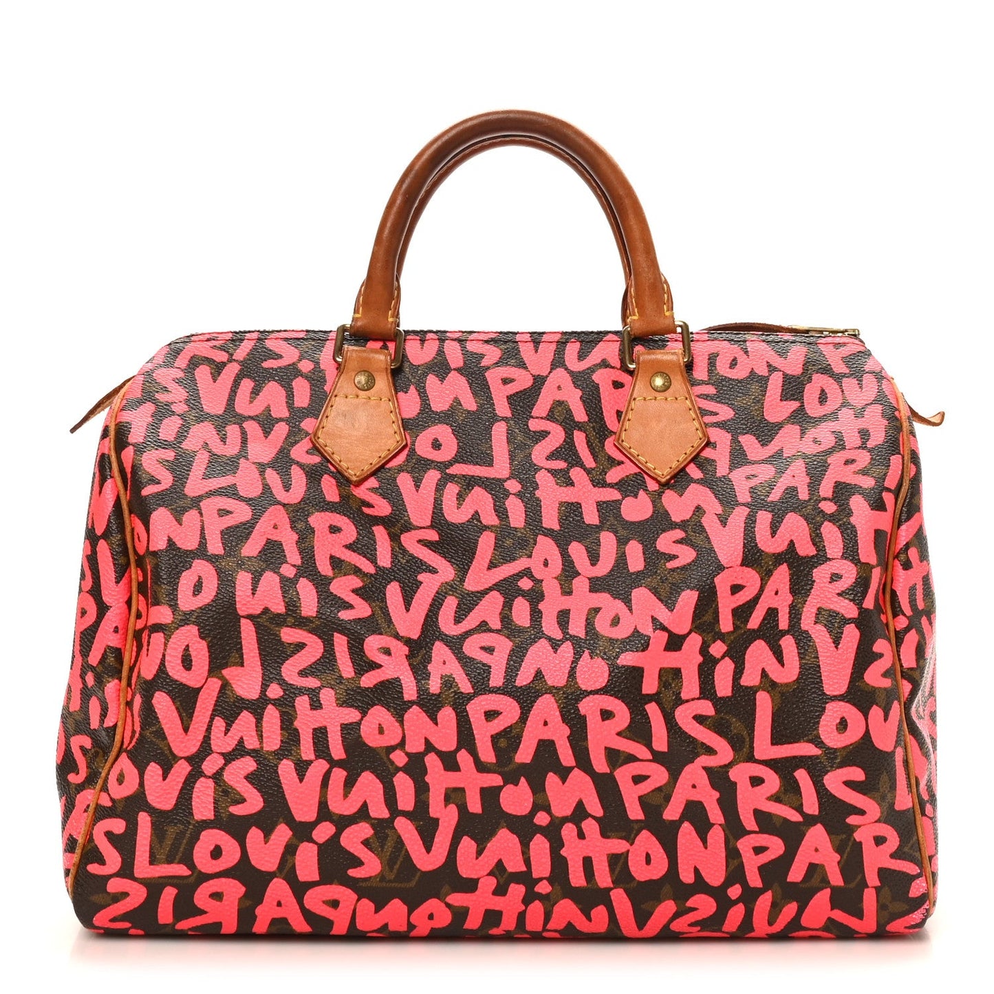 Monogram Graffiti Speedy 30 Fuchsia