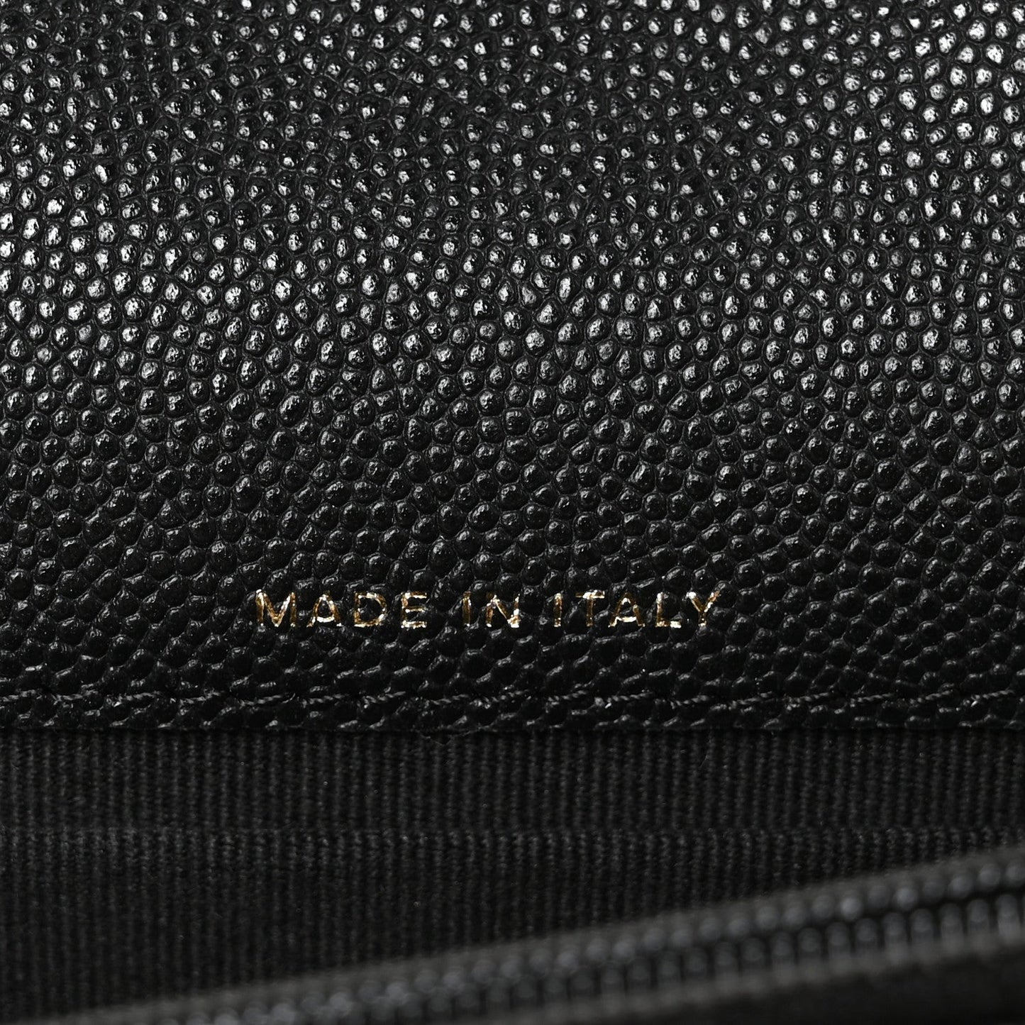 Caviar Quilted Pocket Twins Clutch With Chain  Black