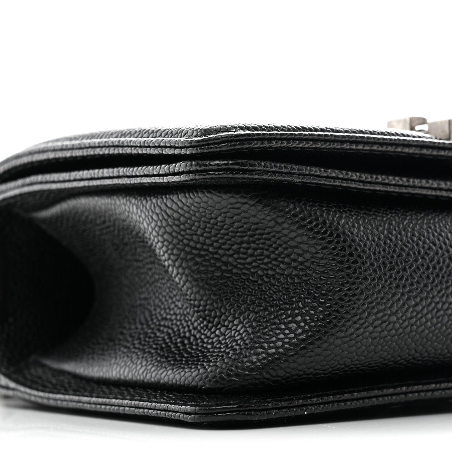 Caviar Quilted Small Boy Flap Black