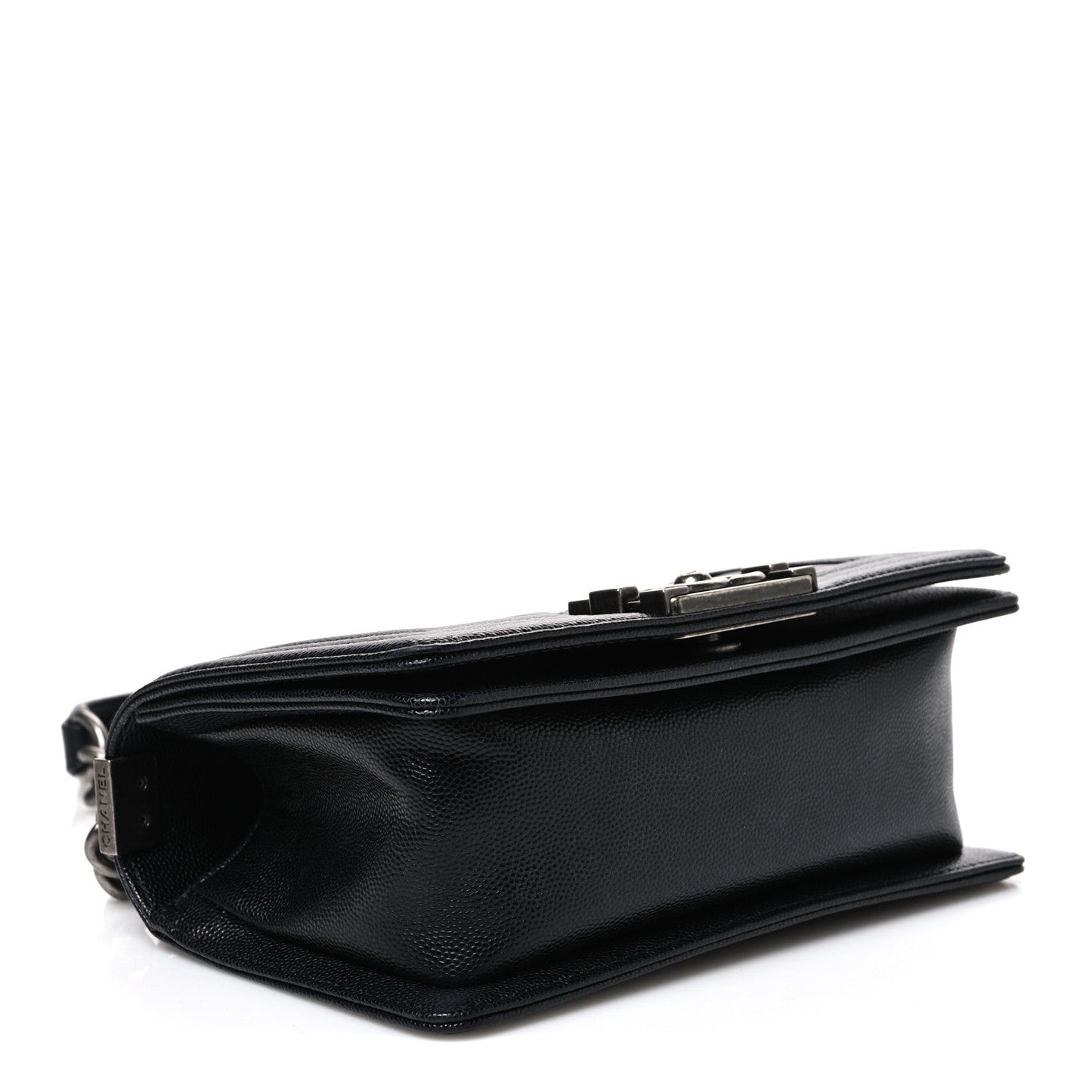 Caviar Quilted Small Boy Flap Black
