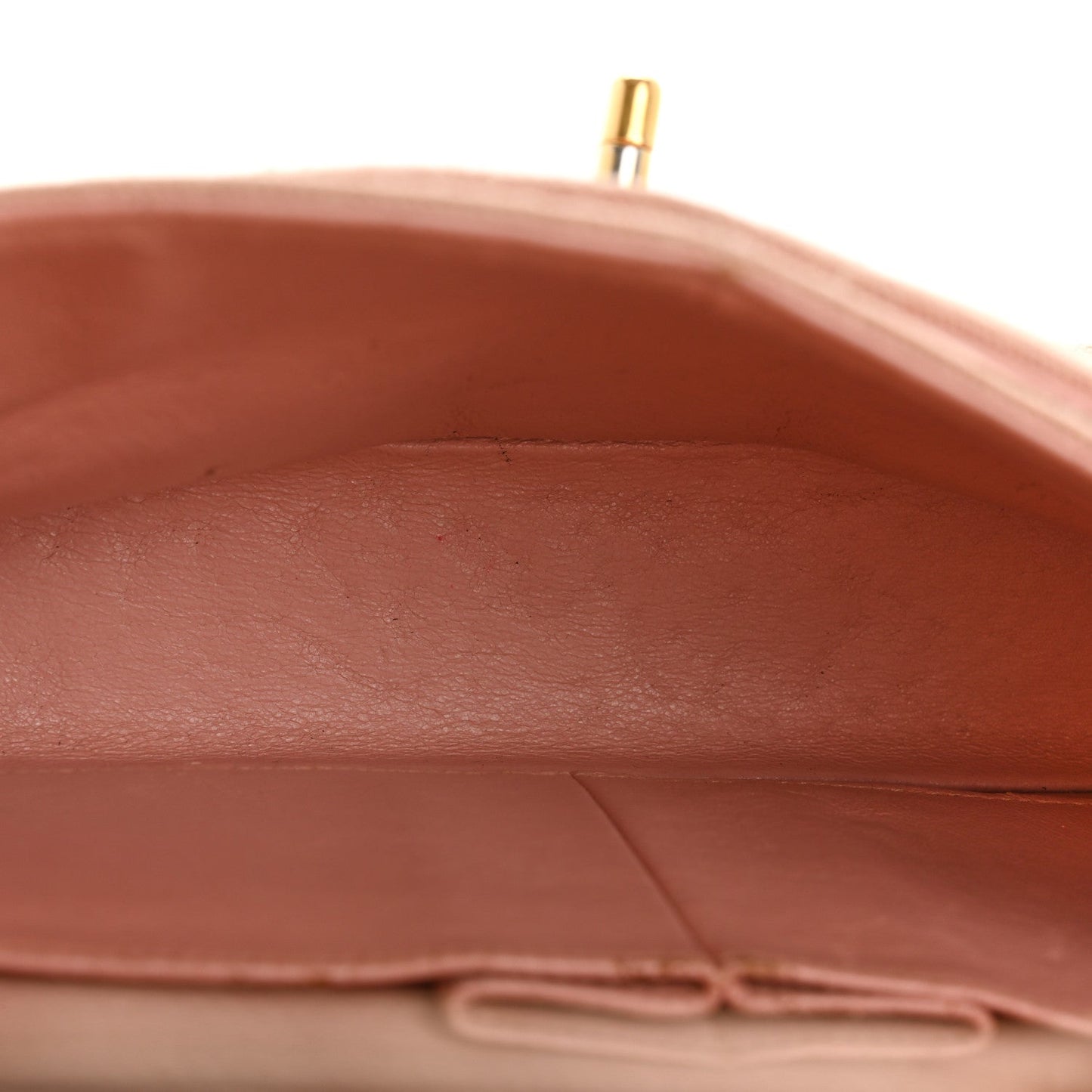 Canvas Quilted Small Double Flap Light Pink