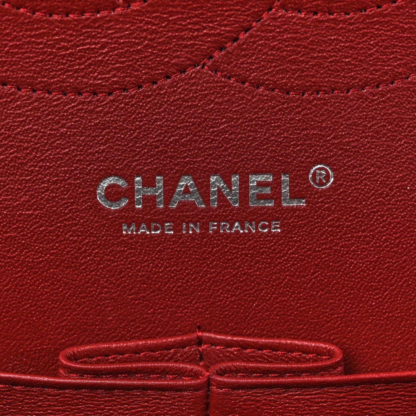Caviar Quilted Jumbo Double Flap Burgundy