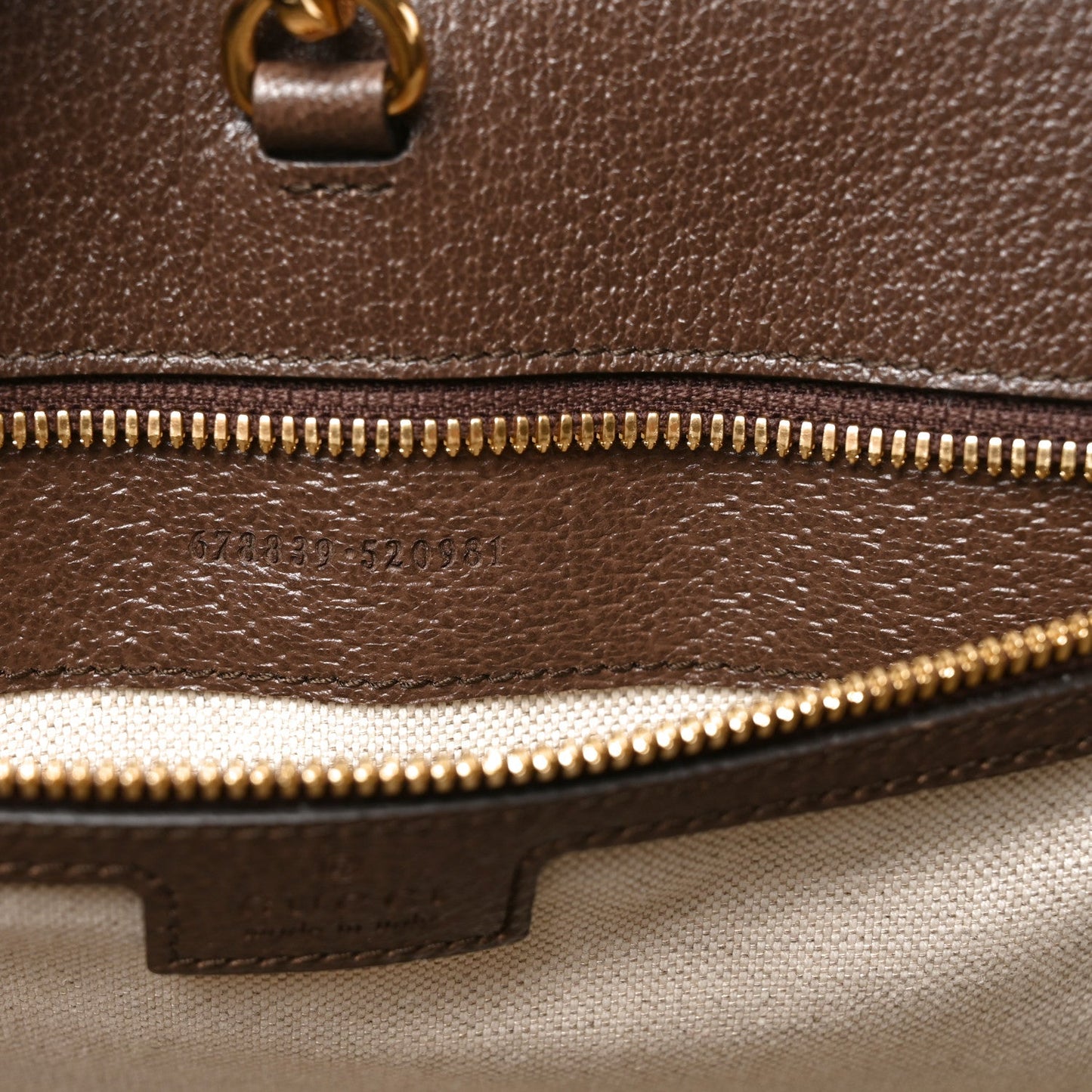 Monogram Jumbo GG Textured Dollar Calfskin Web Tote Bag Camel Ebony New Acero
