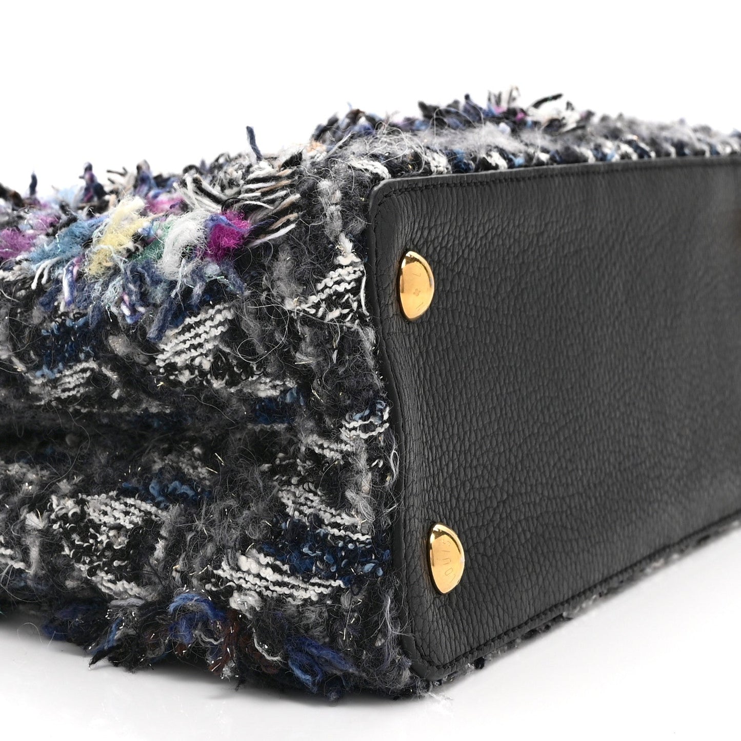 Tweed Calfskin Capucines MM Multicolor