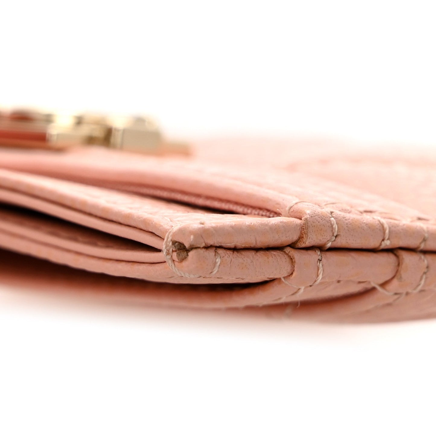 Caviar Quilted Boy Card Holder Light Pink