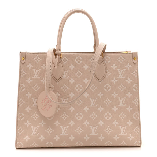 Empreinte Monogram Spring In The City Onthego MM Beige Pink Yellow