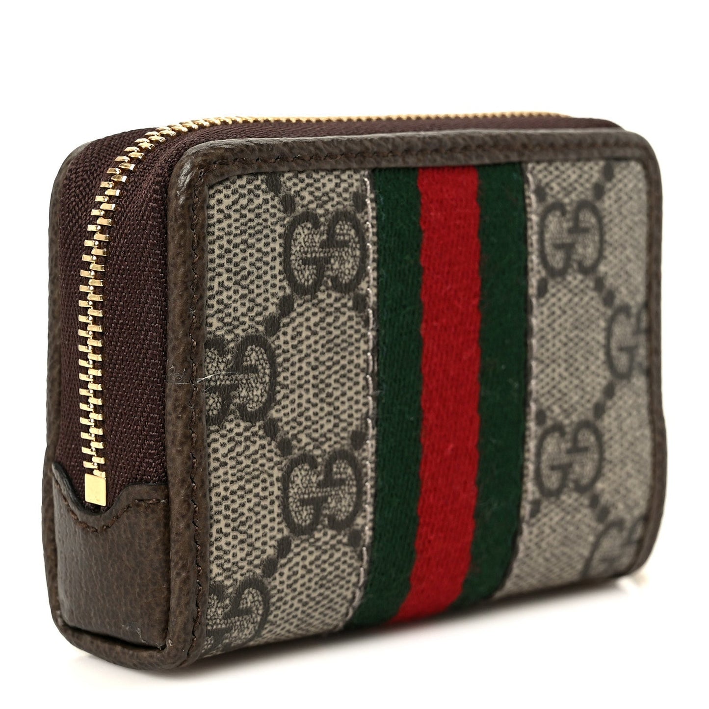 GG Supreme Monogram Web Ophidia Playing Card Case Beige New Acero