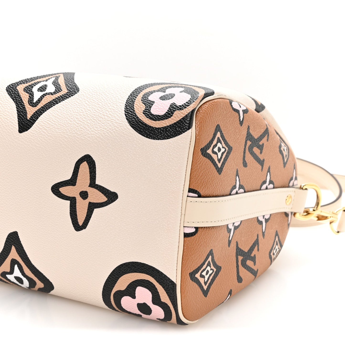 Monogram Giant Wild At Heart Speedy Bandouliere 25 Creme
