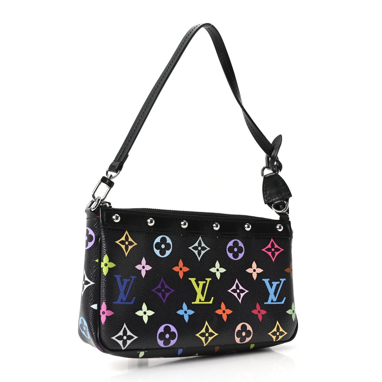 LV X TM Monogram Multicolor Pochette Accessories Black