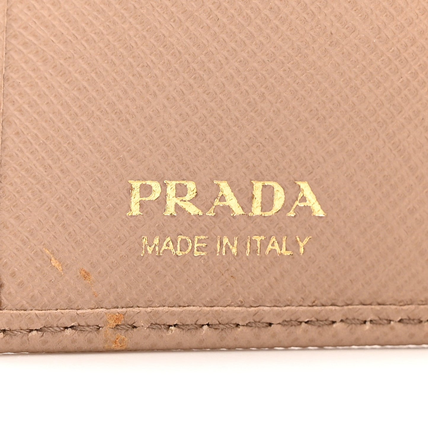 Saffiano Tri-Fold Bow Wallet Cammeo