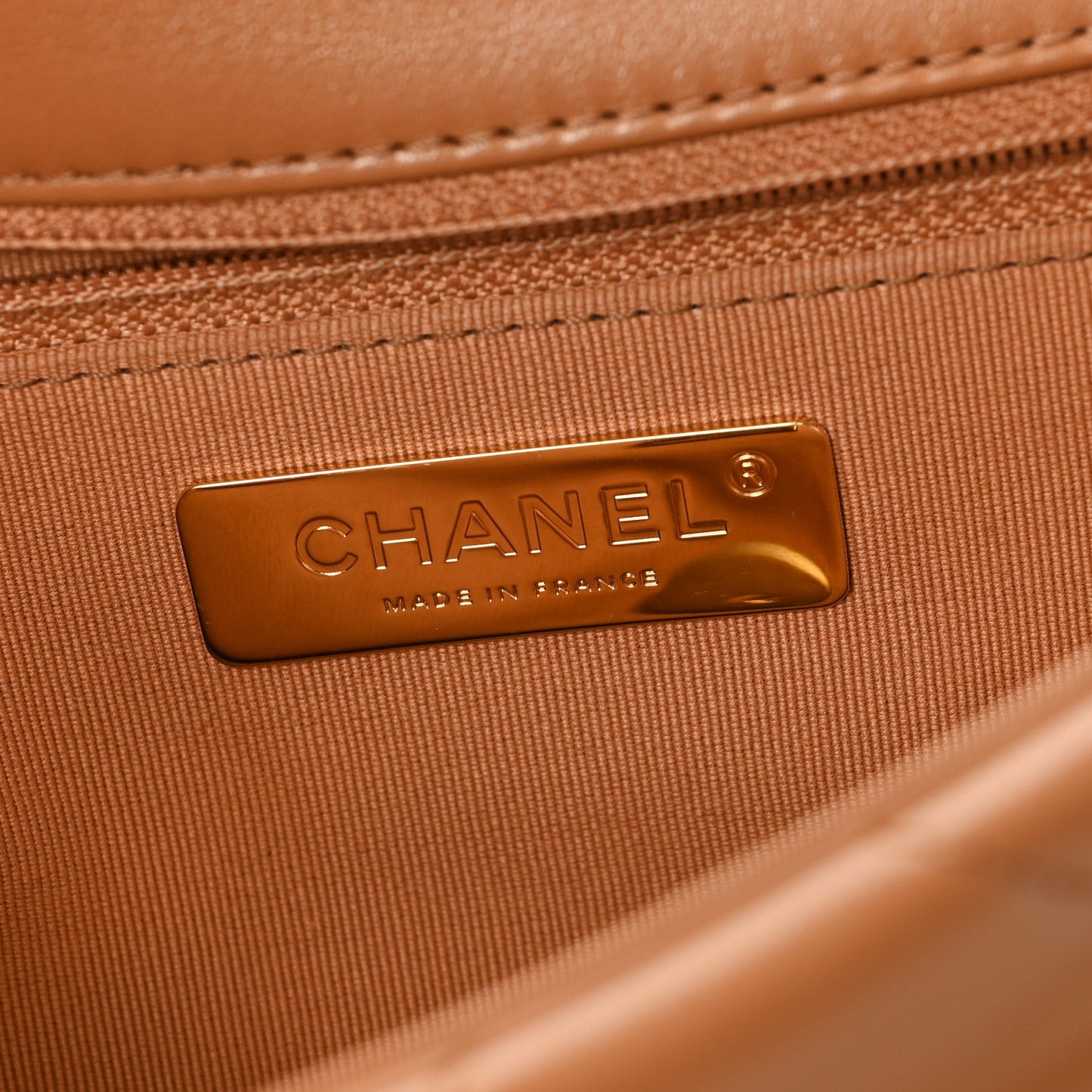 Lambskin Quilted Medium Chanel 19 Flap Brown