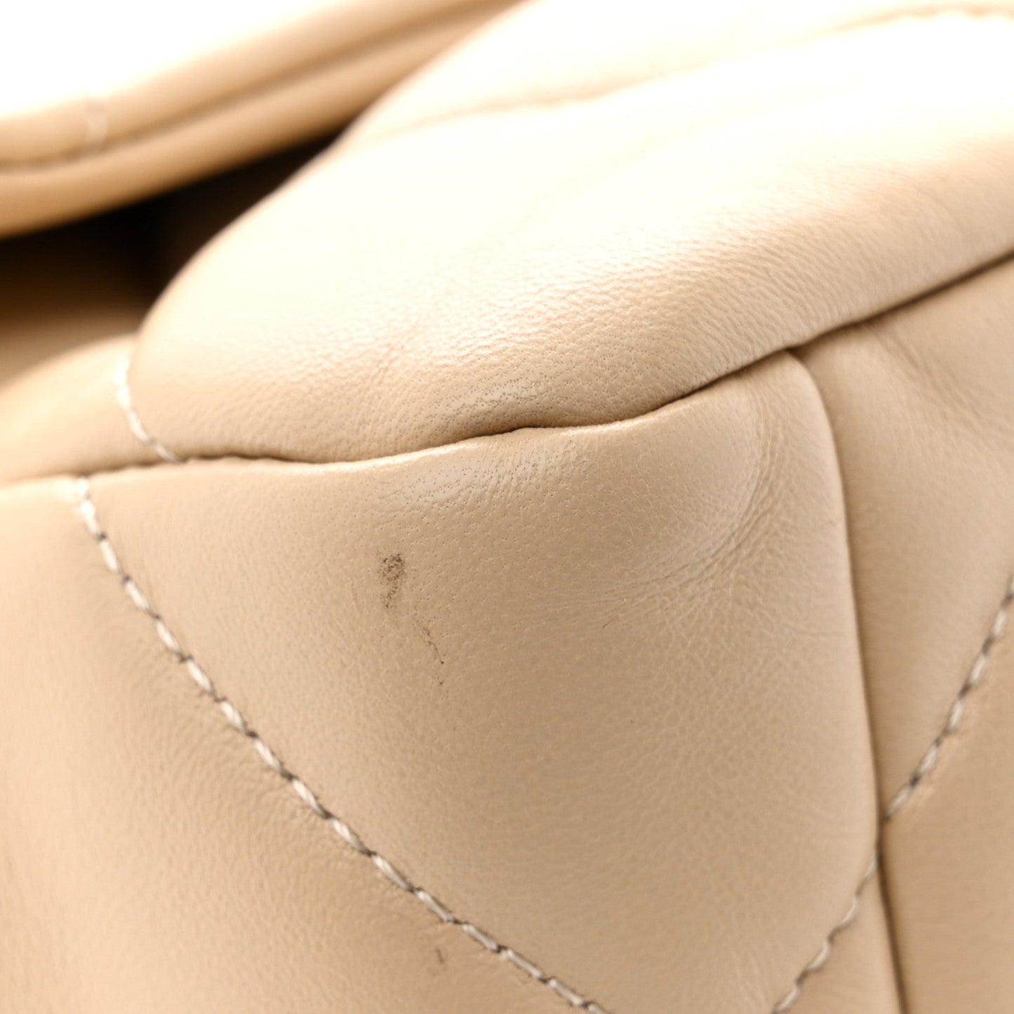 Lambskin Quilted Medium Chanel 19 Flap Beige