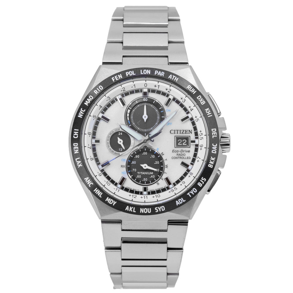 Citizen AT8238-84A Super Titanium Radio Eco-Drive Chrono