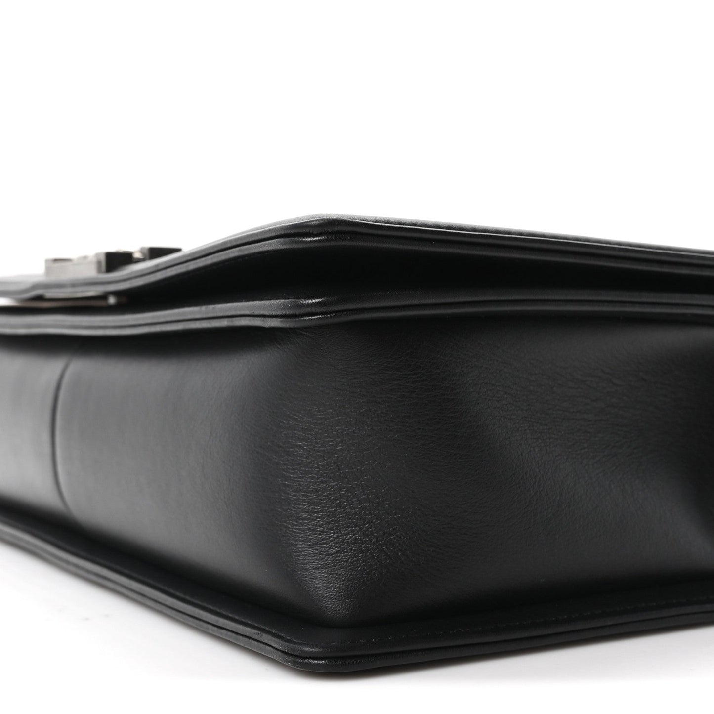 Calfskin Quilted New Medium Boy Flap Black