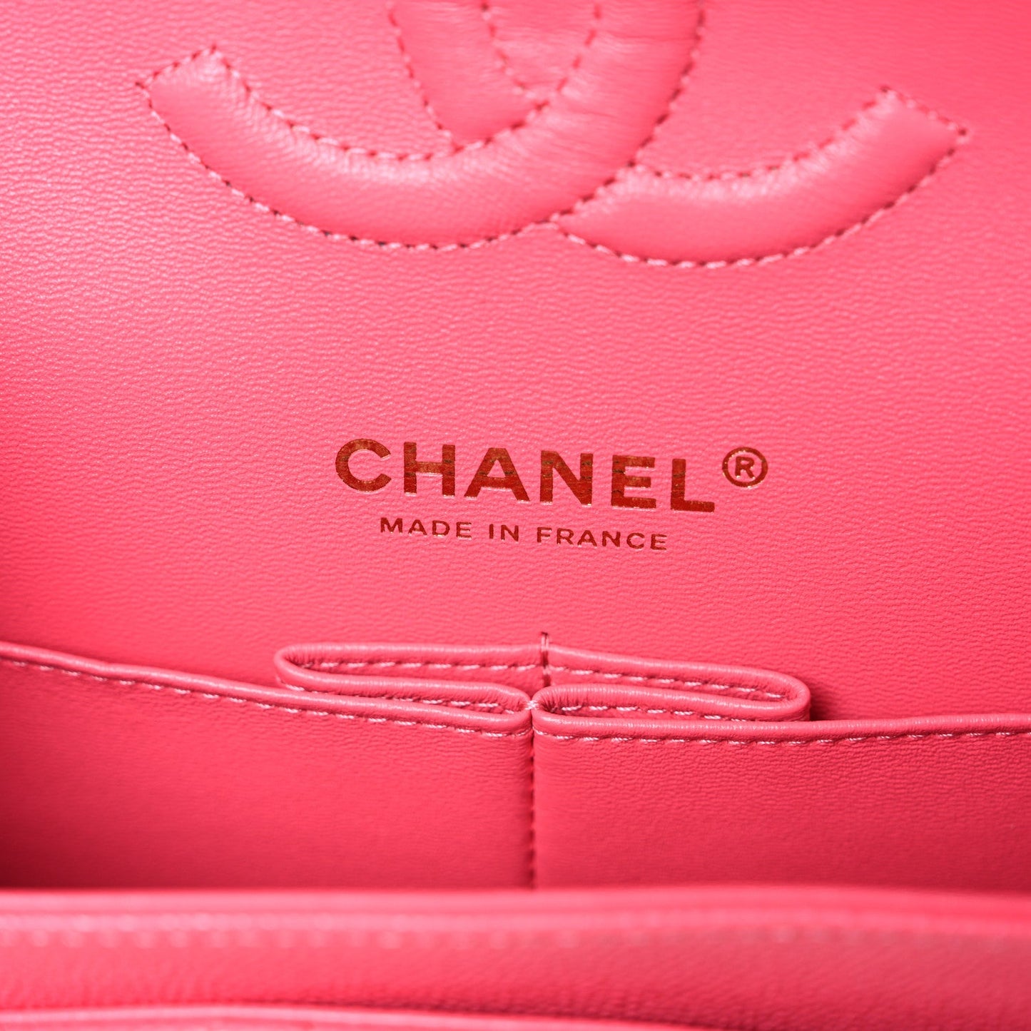 Caviar Quilted Medium Double Flap Pink