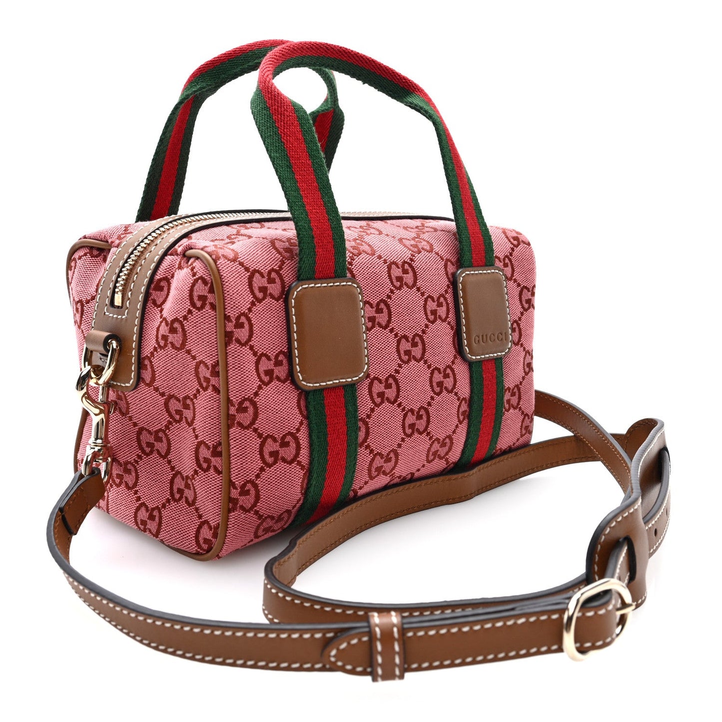 GG Supreme Web Mini GG Top Handle Bag Pink Beige