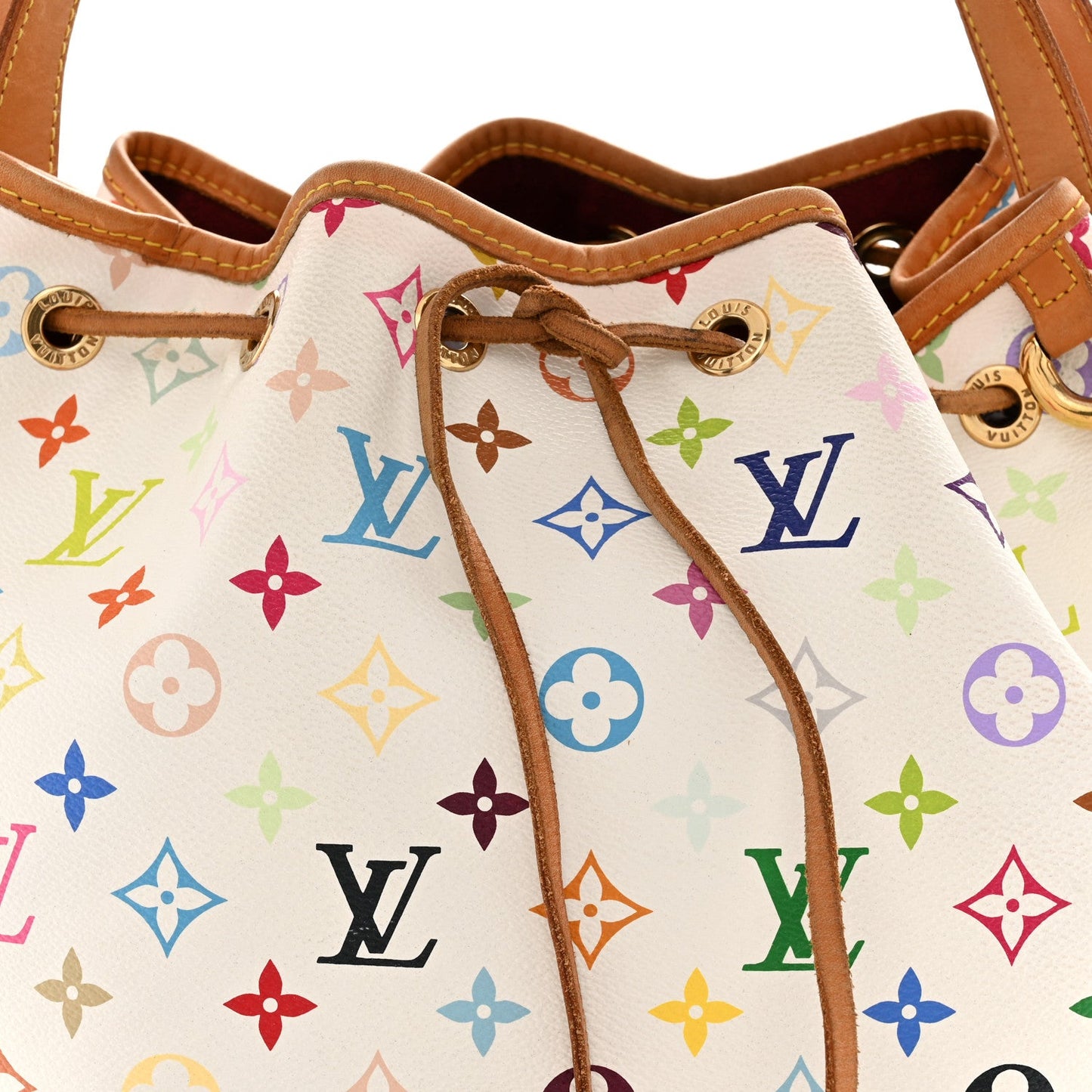 Monogram Multicolor Petit Noe White