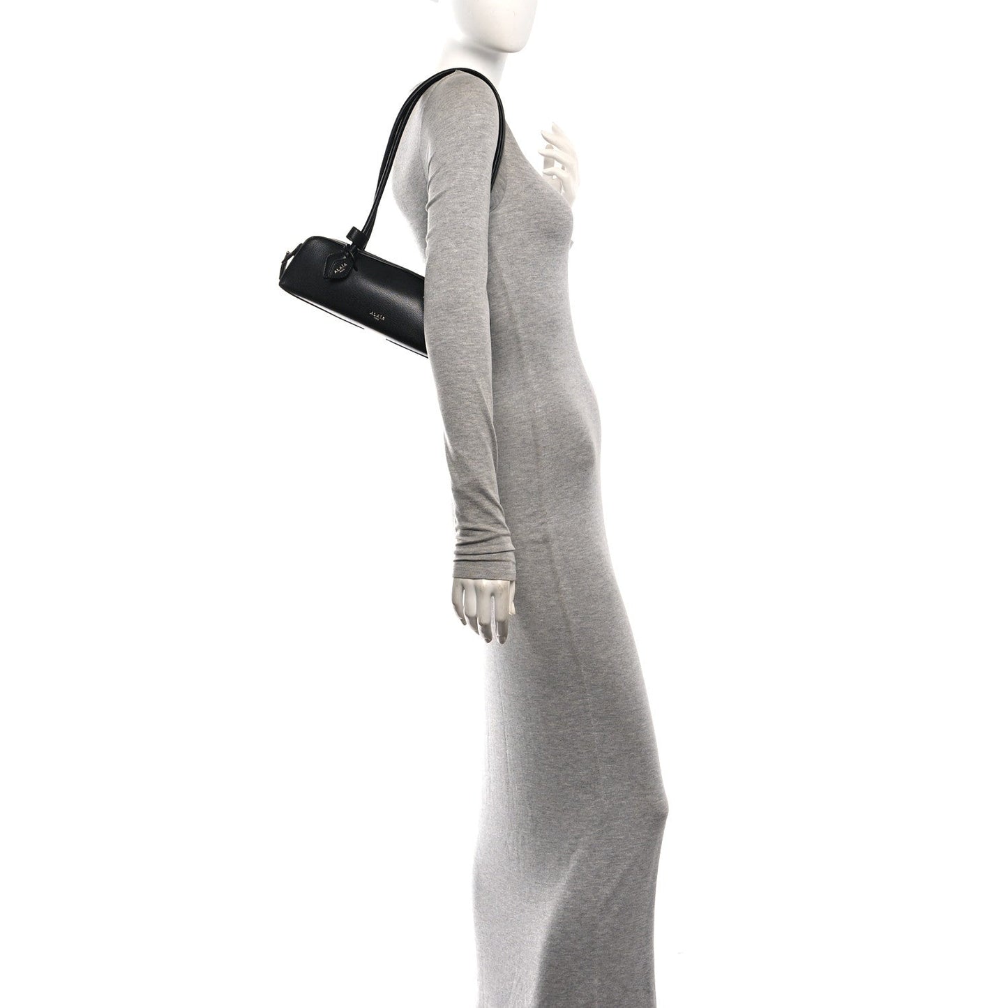 Shiny Goatskin Small Le Teckel Bag Black