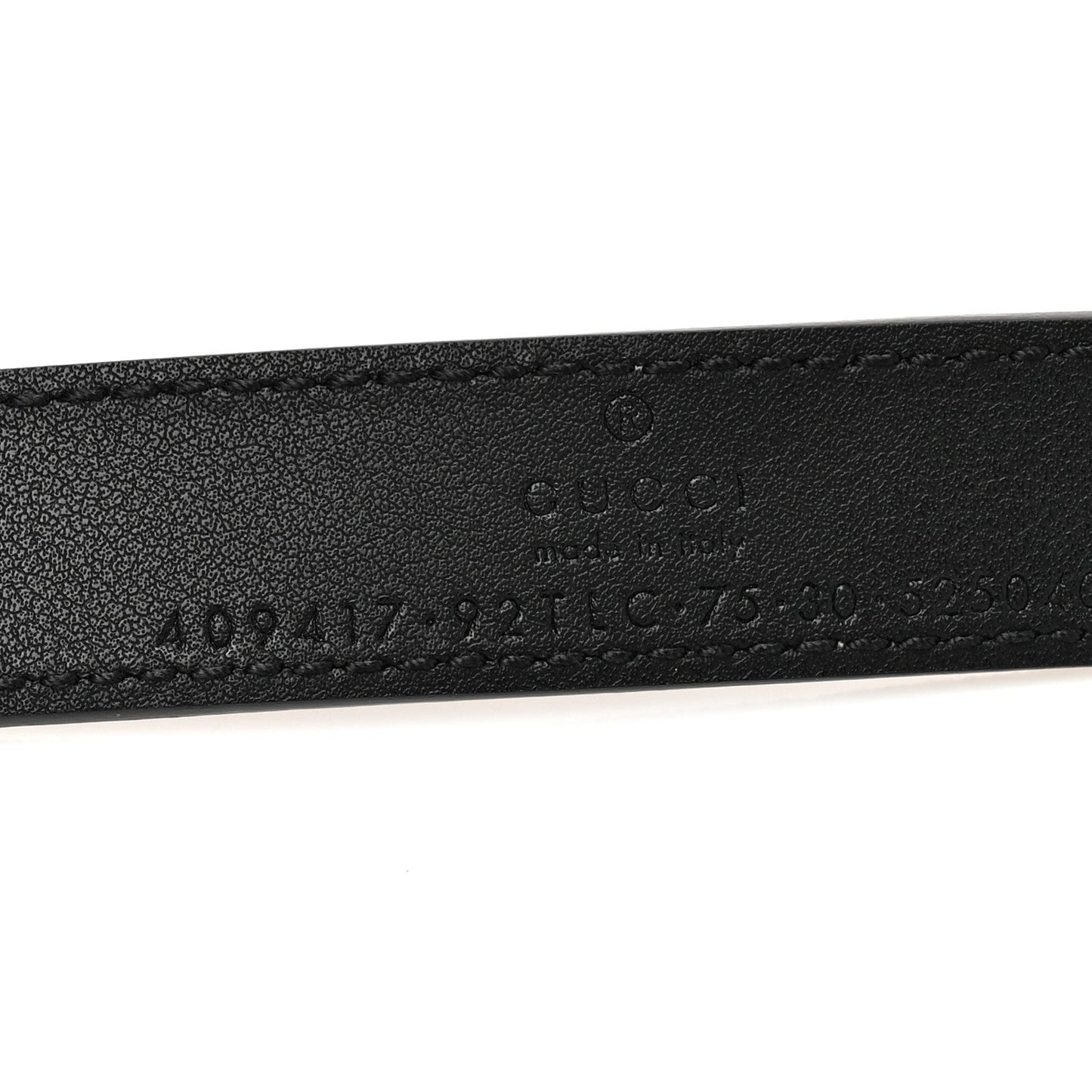 GG Supreme Monogram Matte Plutone Calfskin Double G 20mm Belt 75 30 Beige Ebony New Acero