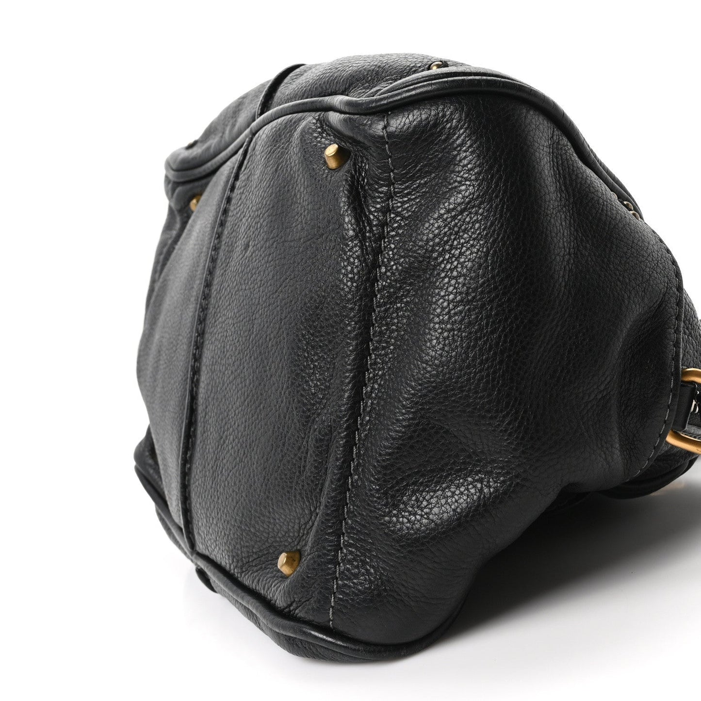 Calfskin Small Paddington Satchel Black