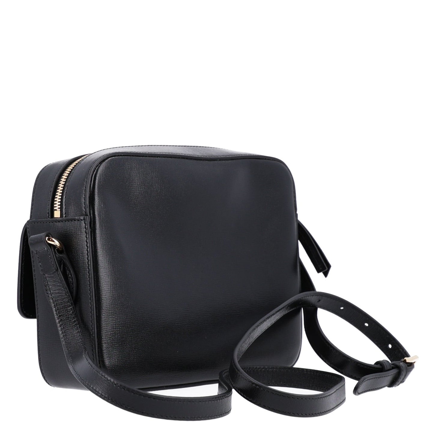 Textured Calfskin Small Horsebit 1955 Shoulder Bag Black