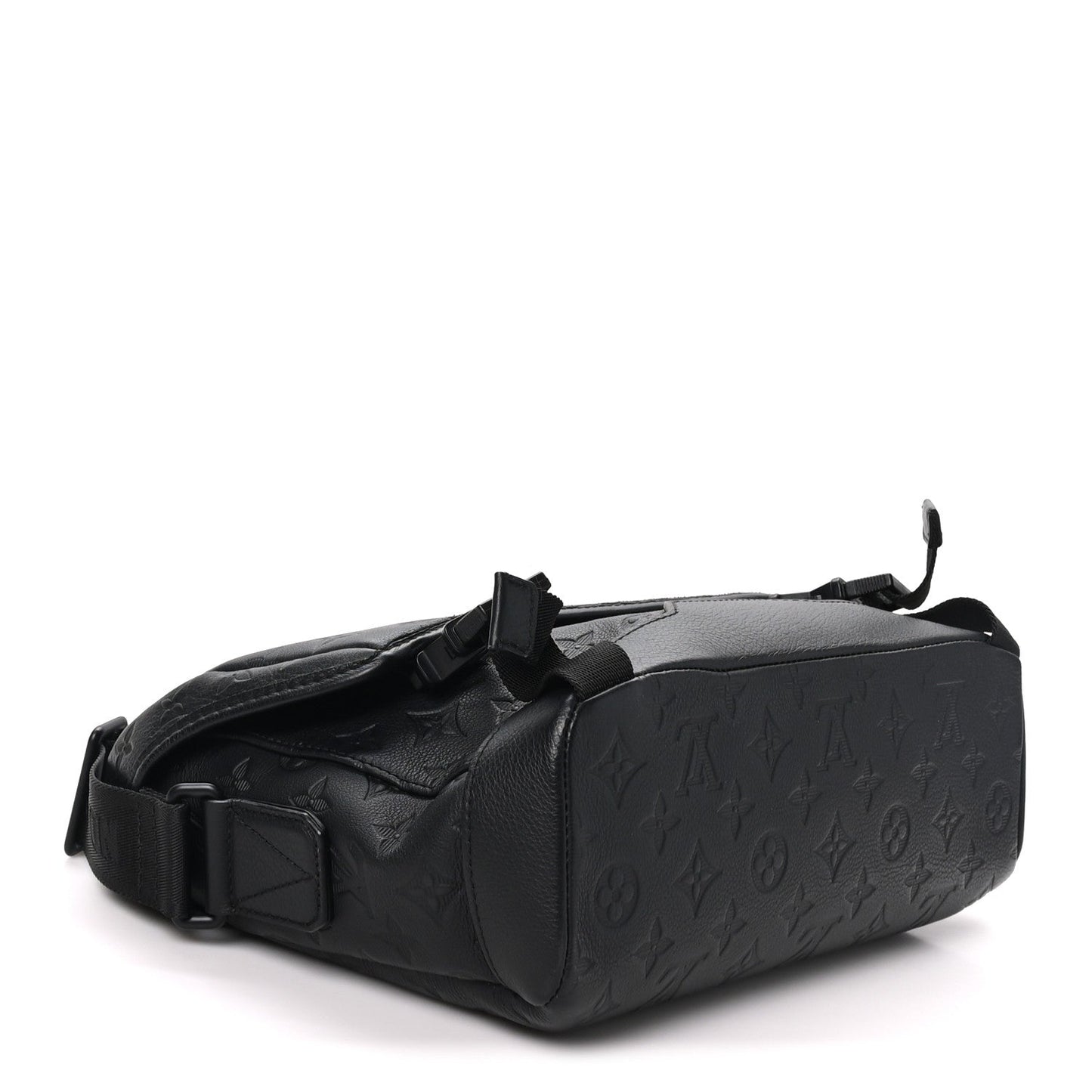 Calfskin Monogram Shadow Messenger Voyager PM  Black