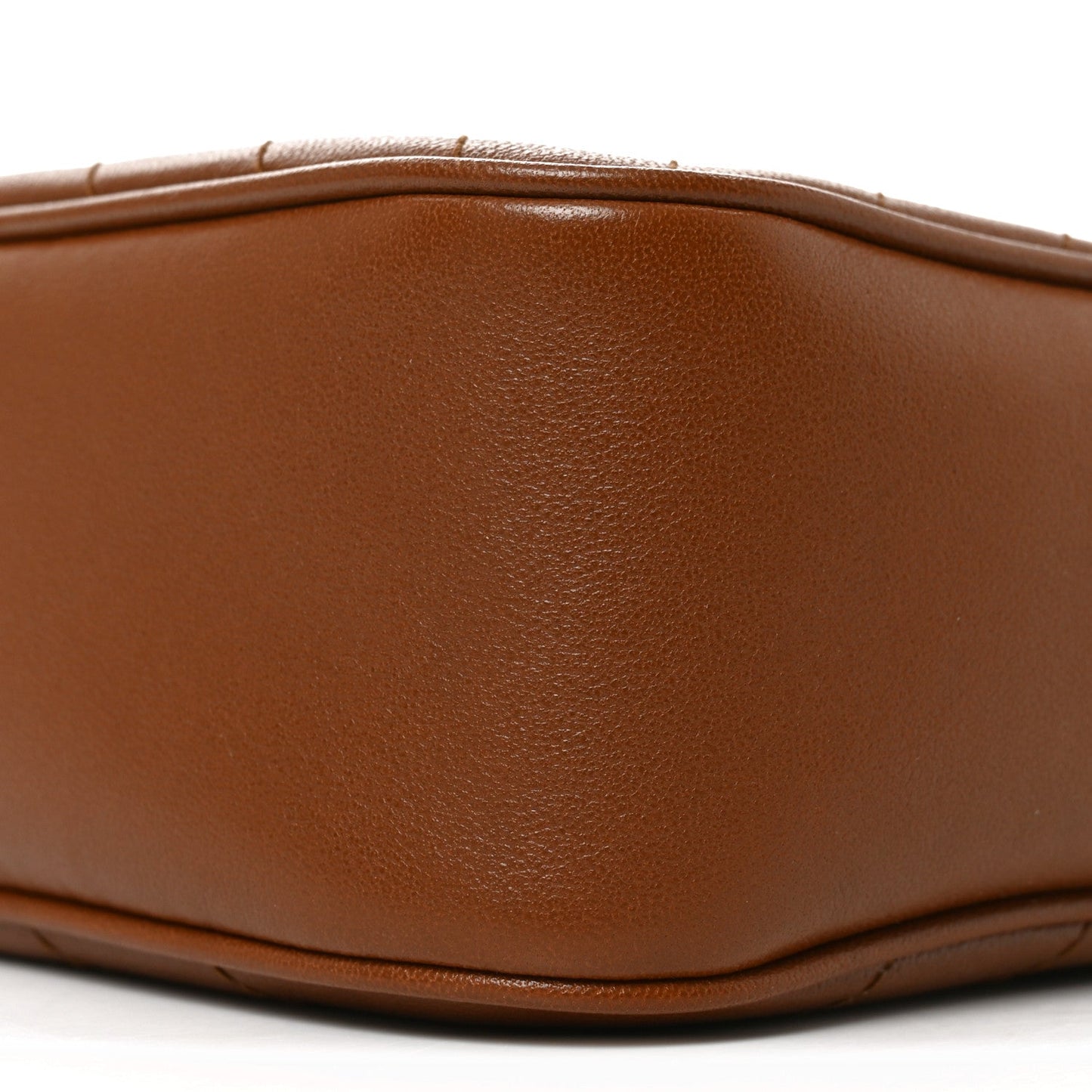 Sakai Be Green Calfskin Diagonal Stitched Small Blondie Shoulder Bag Cuir
