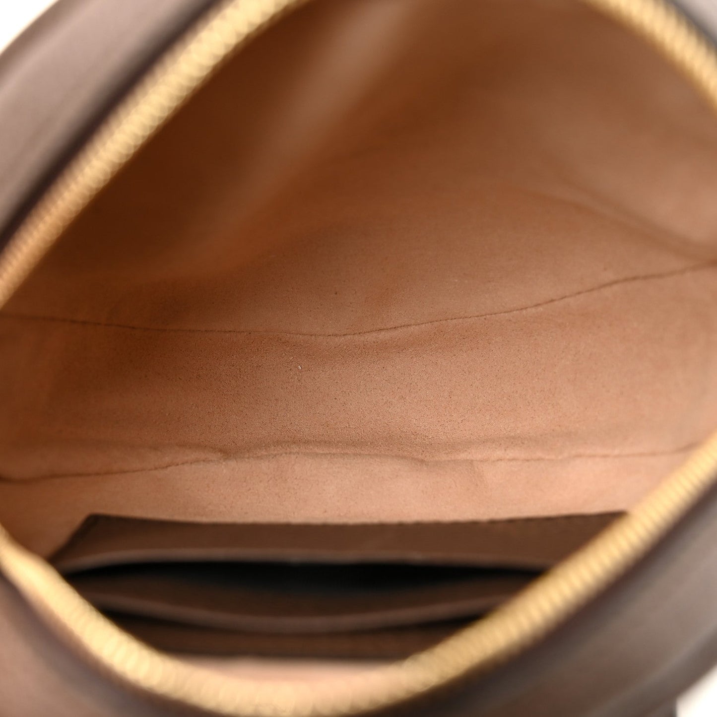 GG Supreme Monogram Web Mini Ophidia Round Backpack Brown