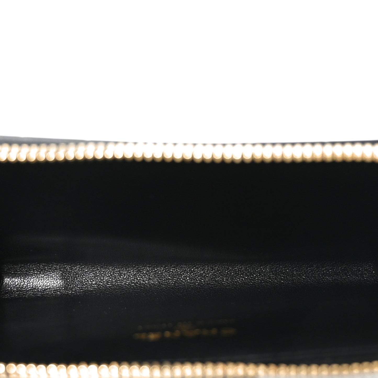 Calfskin Crocodile Embossed Crococo Zipped Card Holder Black