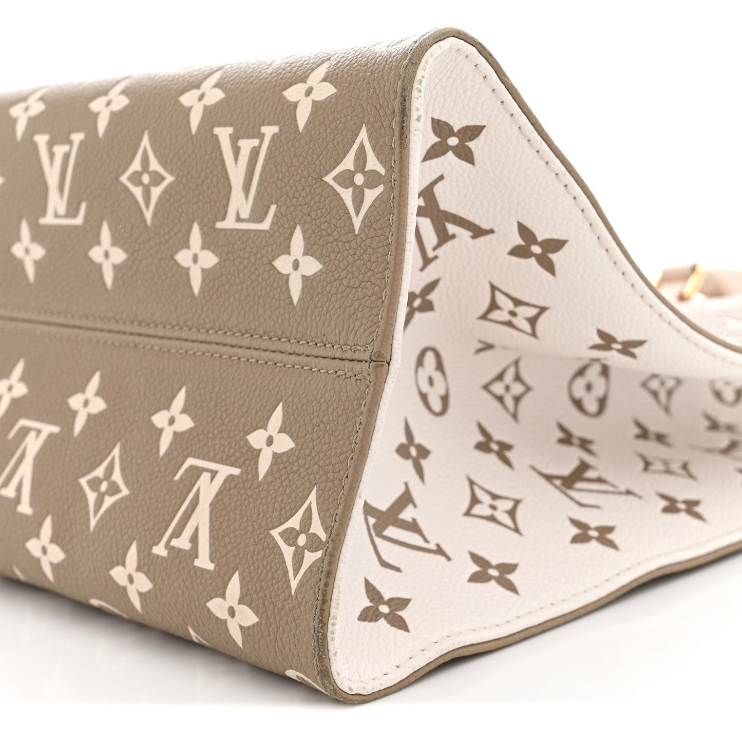 Empreinte Monogram Spring In The City Onthego MM Kaki Beige Cream