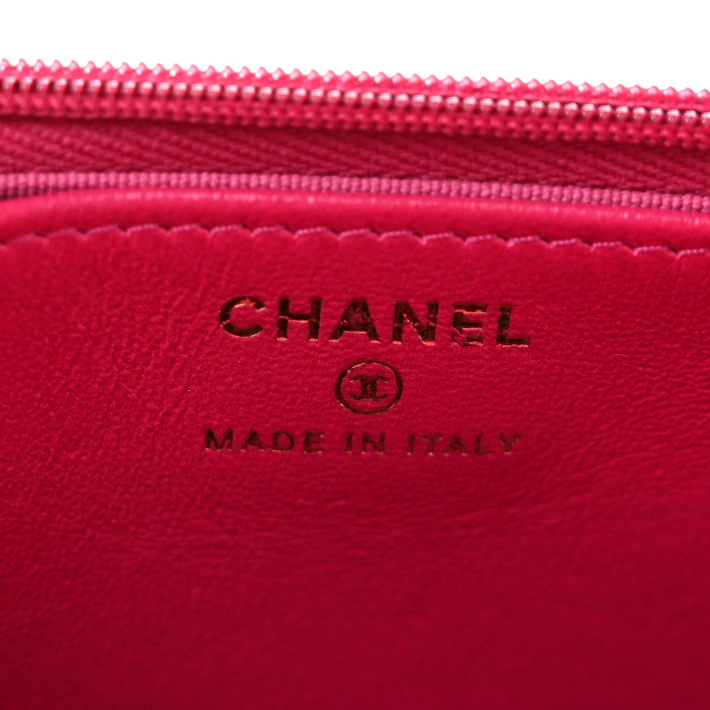 Lambskin Quilted Top Handle Wallet On Chain WOC Pink