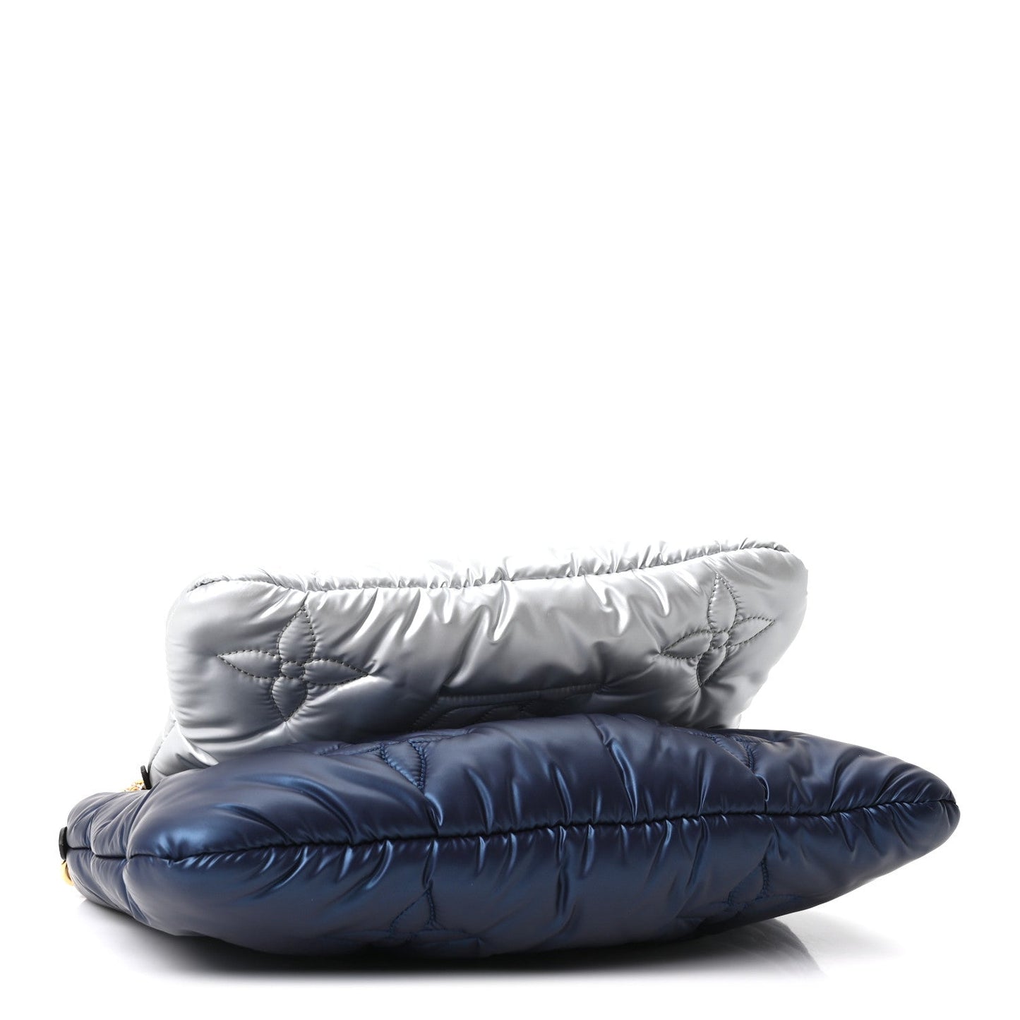 Econyl Monogram Pillow Maxi Multi Pochette Accessories Navy Silver