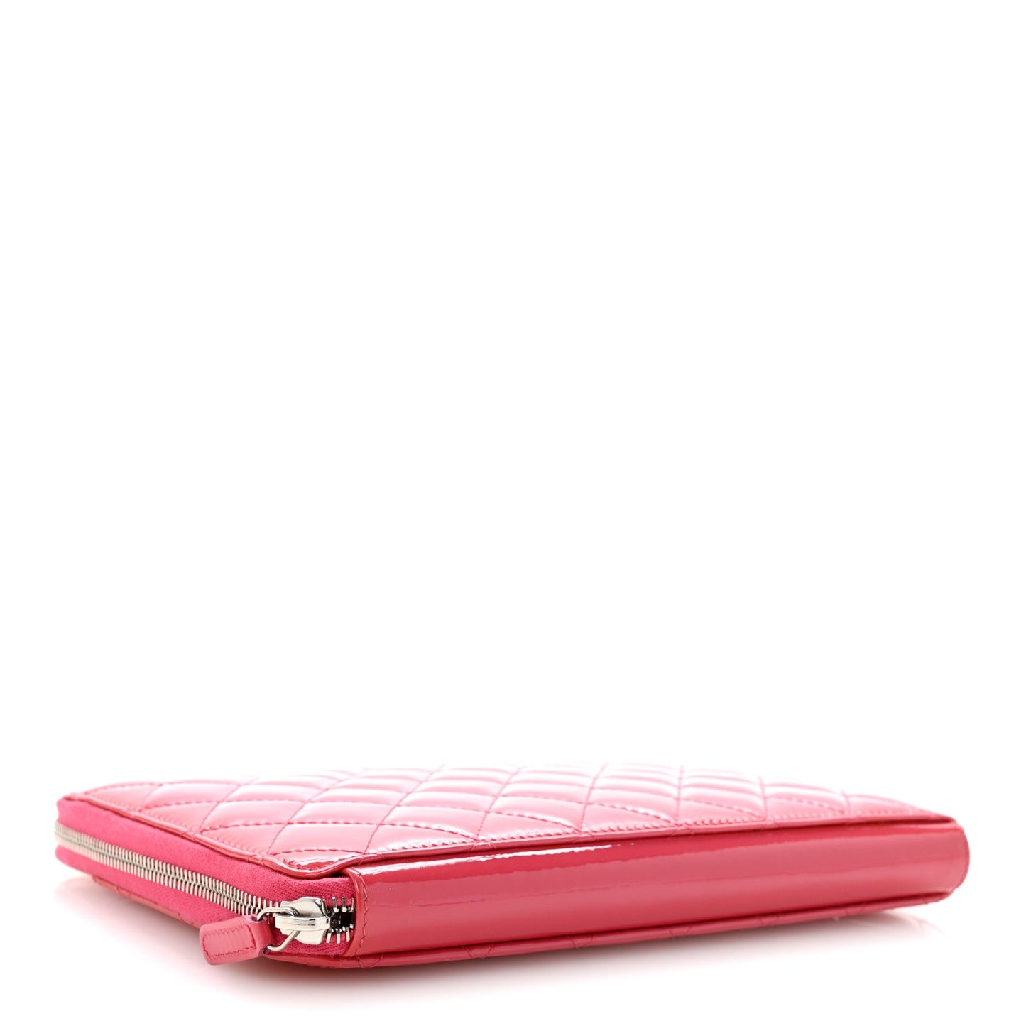 Patent Quilted Organizer Pouch Pink