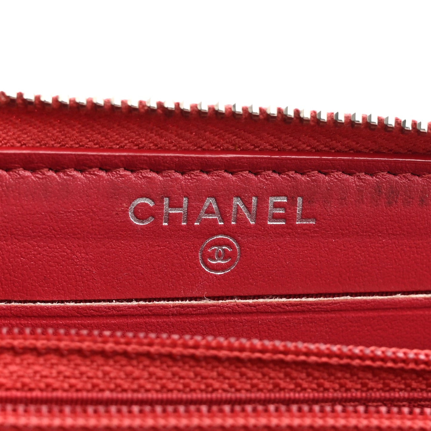 Lurex Boucle Deauville Medium Zip Around Wallet Red